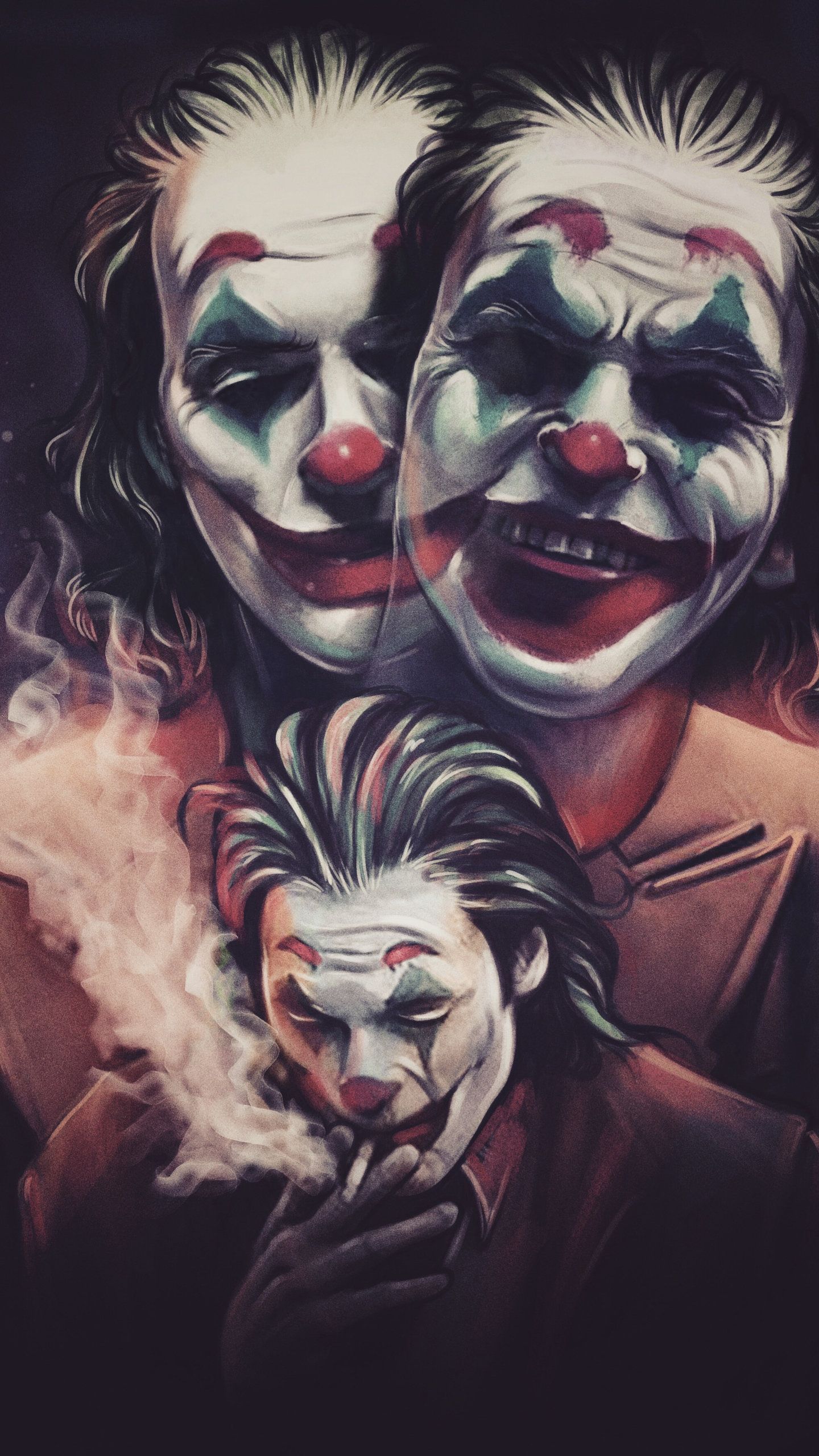 Joker Smoker Art HD Wallpaper (1440x2560). Batman