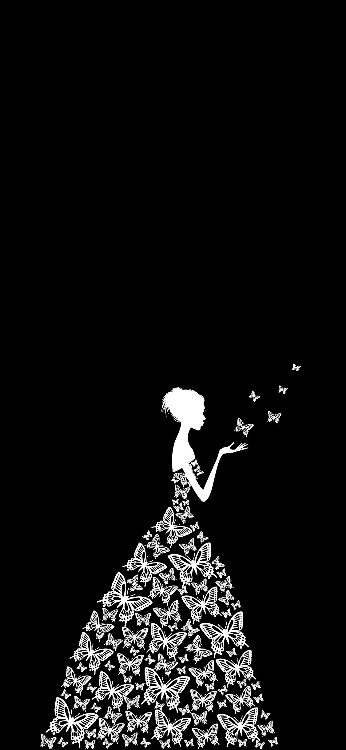 Girly Beautiful Black Wallpaper