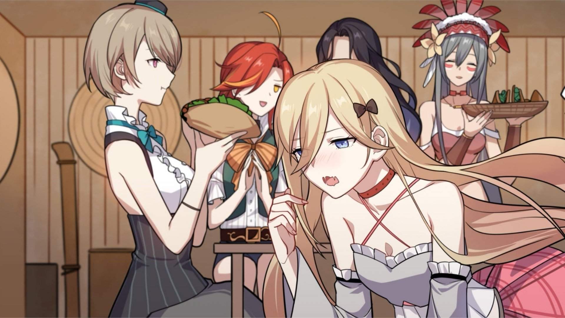 Durandal and Rita out of dinner with Fu Hua and the stigs!. Honkai