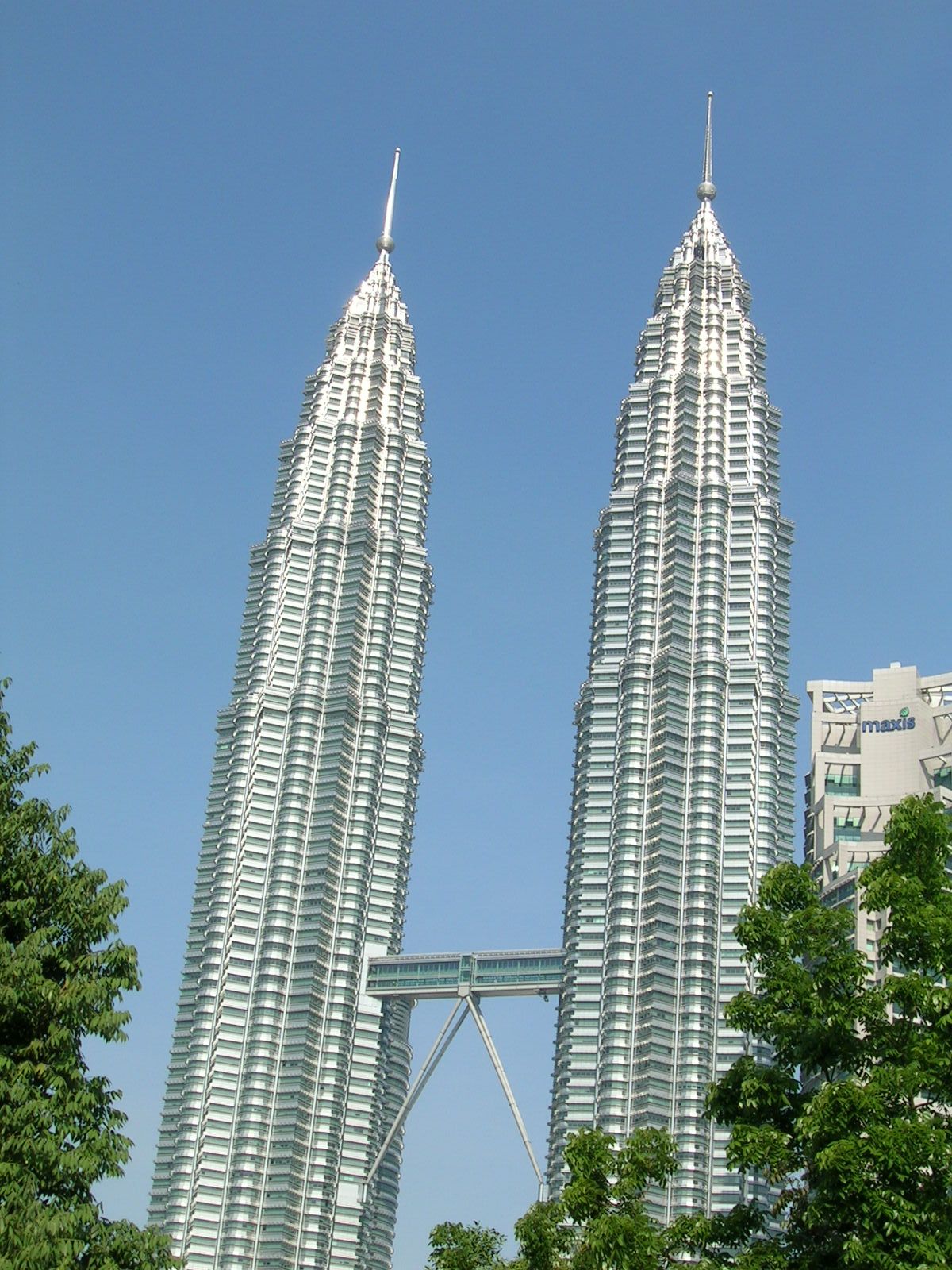 Petronas Tower, Kuala Lumpur, Malaysia, 452 m, 483 ft, 88 Floors, 1998