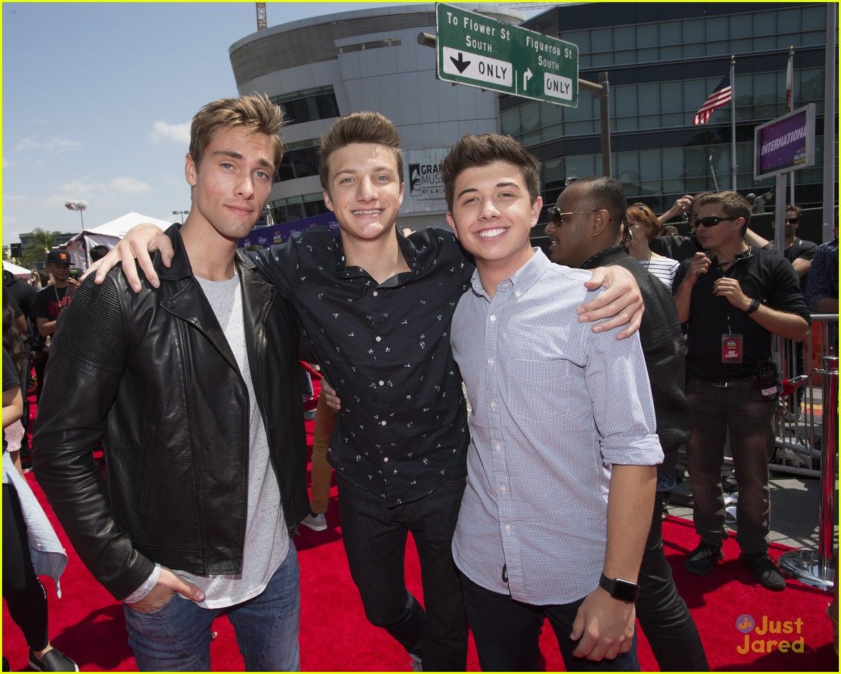 Austin North, Jake Short and Bradley Steven Perry at the Radio
