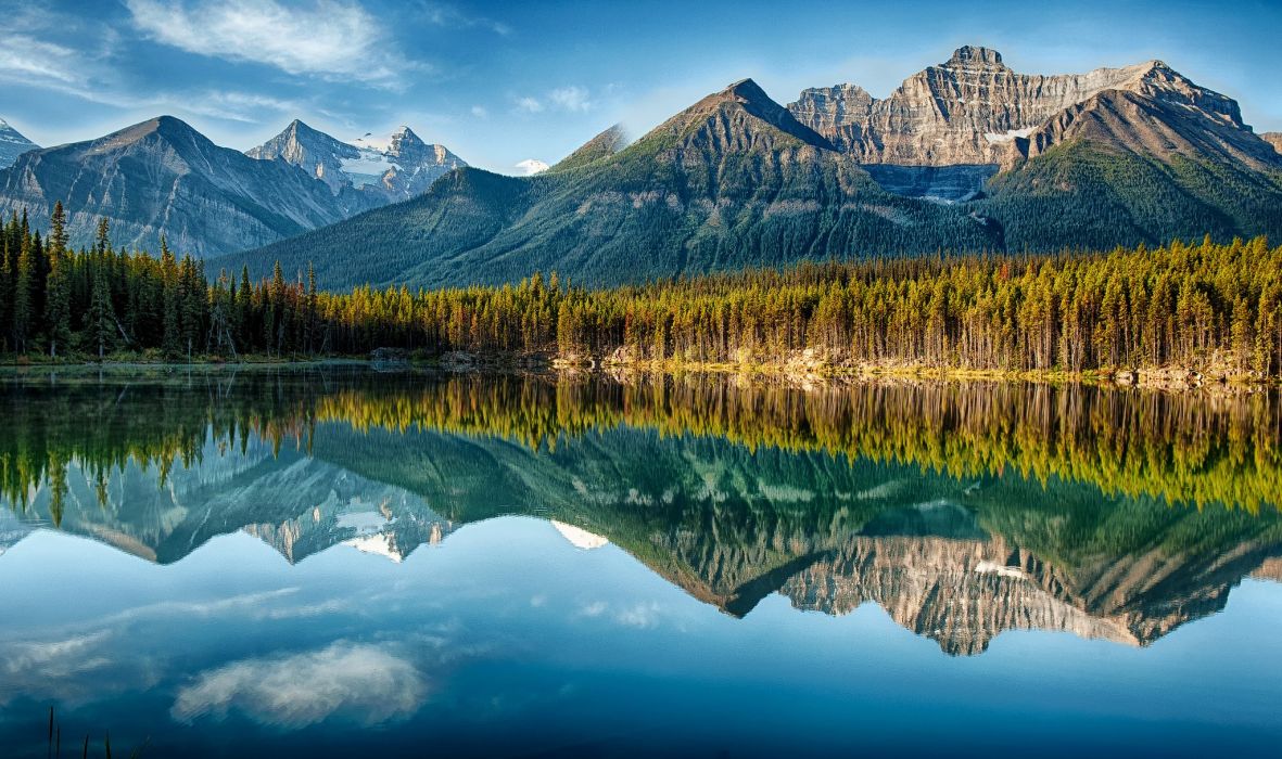 Mountain Trees Clouds Lake Wallpapers - Wallpaper Cave