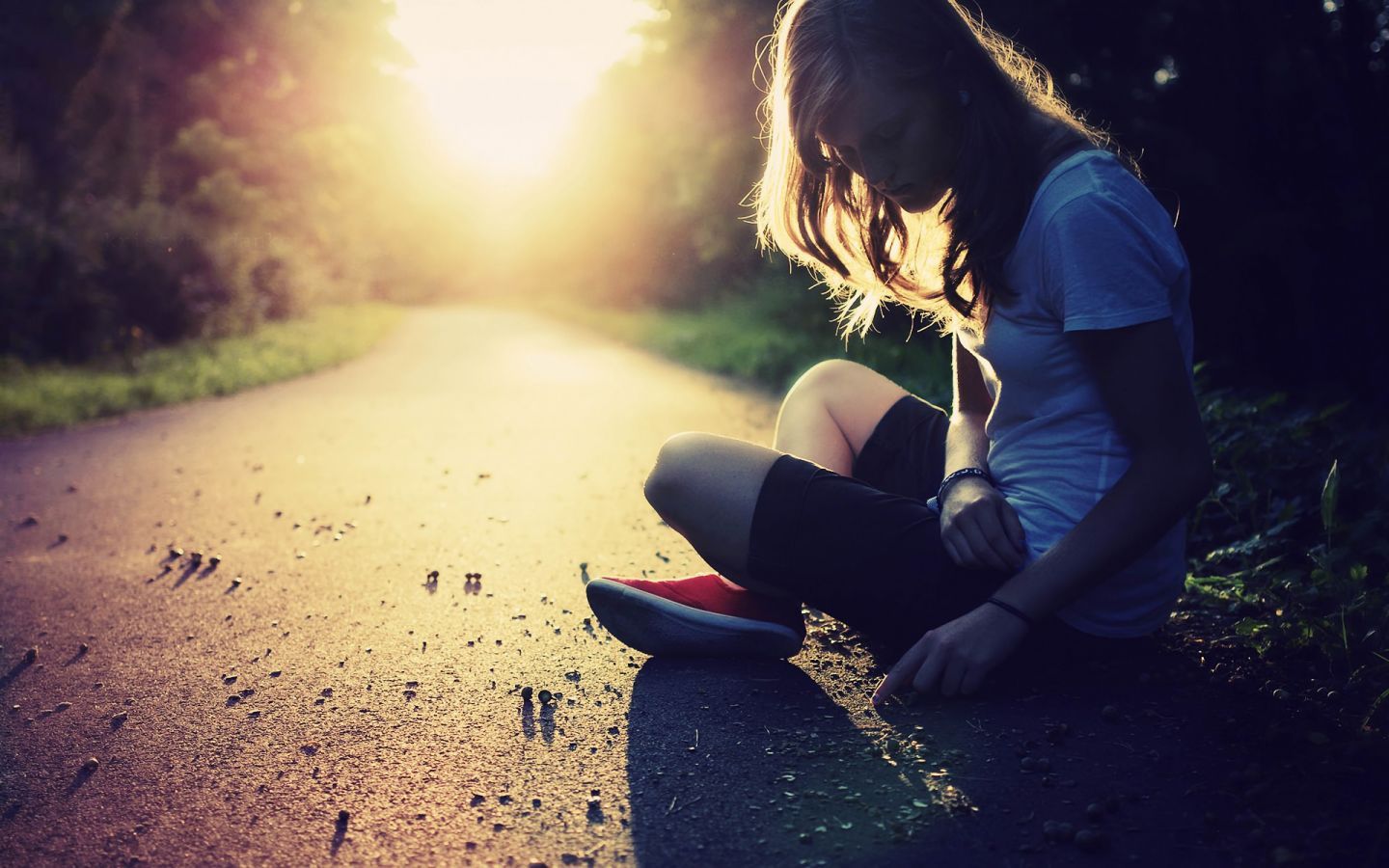 Free download lonely girl Wallpaper HD Wallpaper [1440x900]
