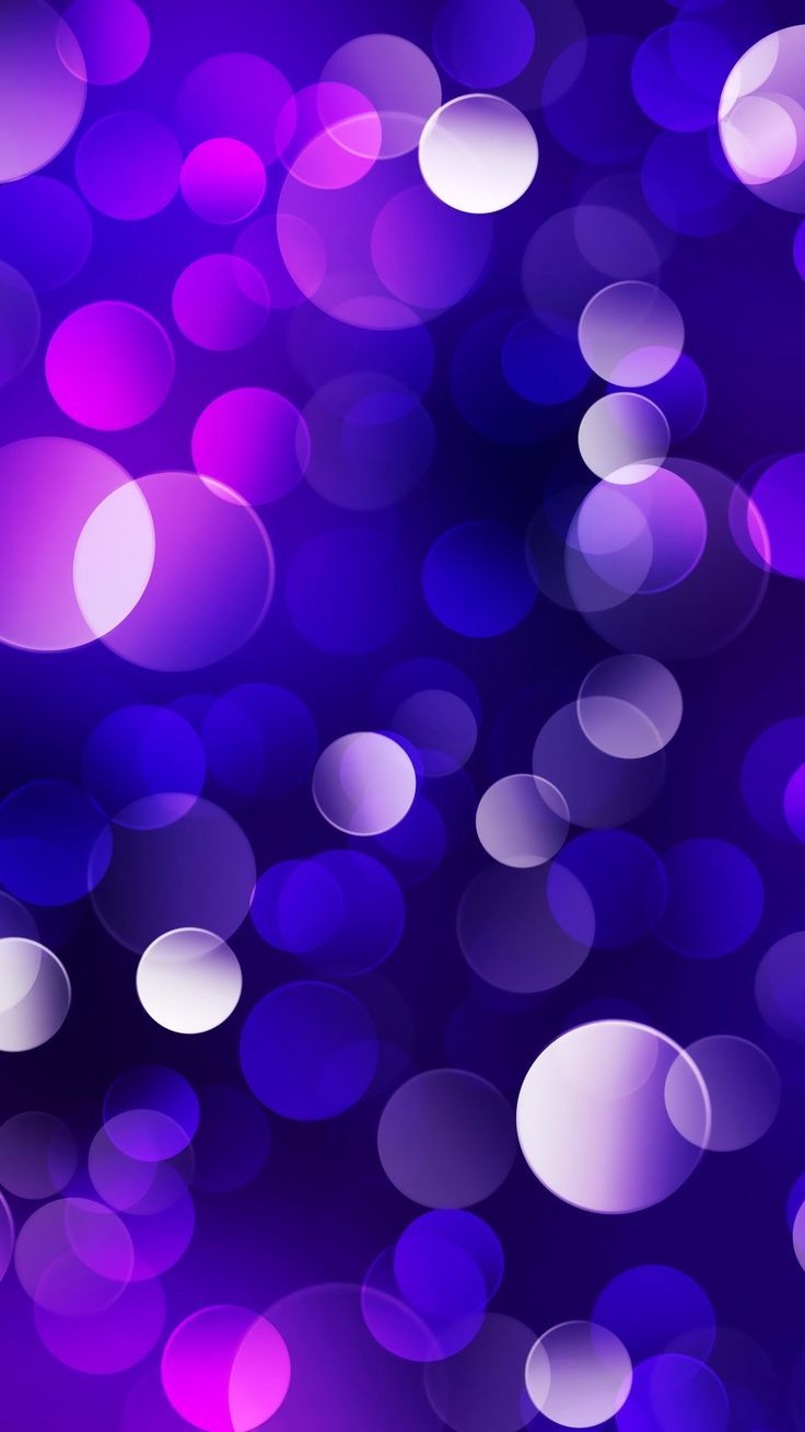 Elegant Glowing Purple Blue Bubble iPhone HD Wallpaper