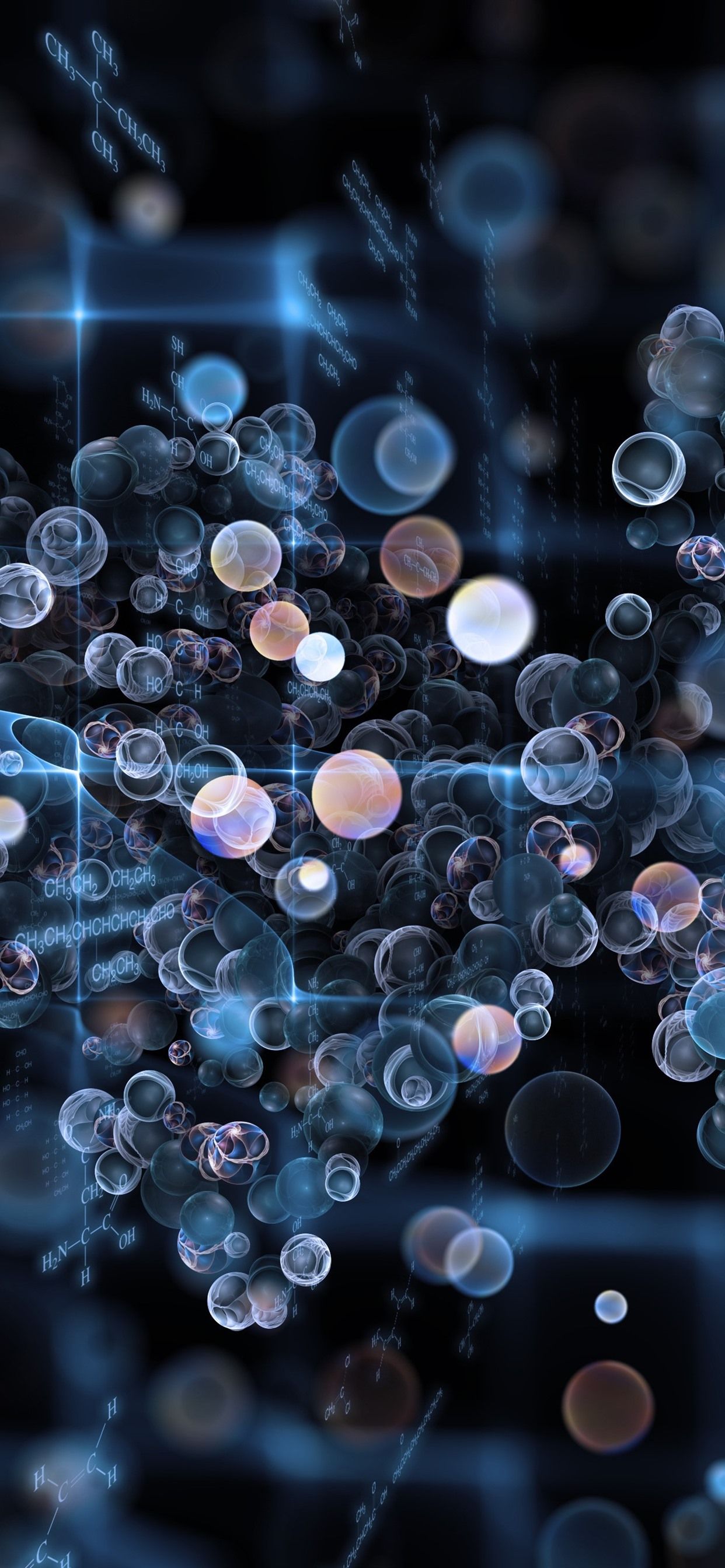Chemistry, Bubbles, Abstract Design 1242x2688 IPhone 11 Pro XS Max