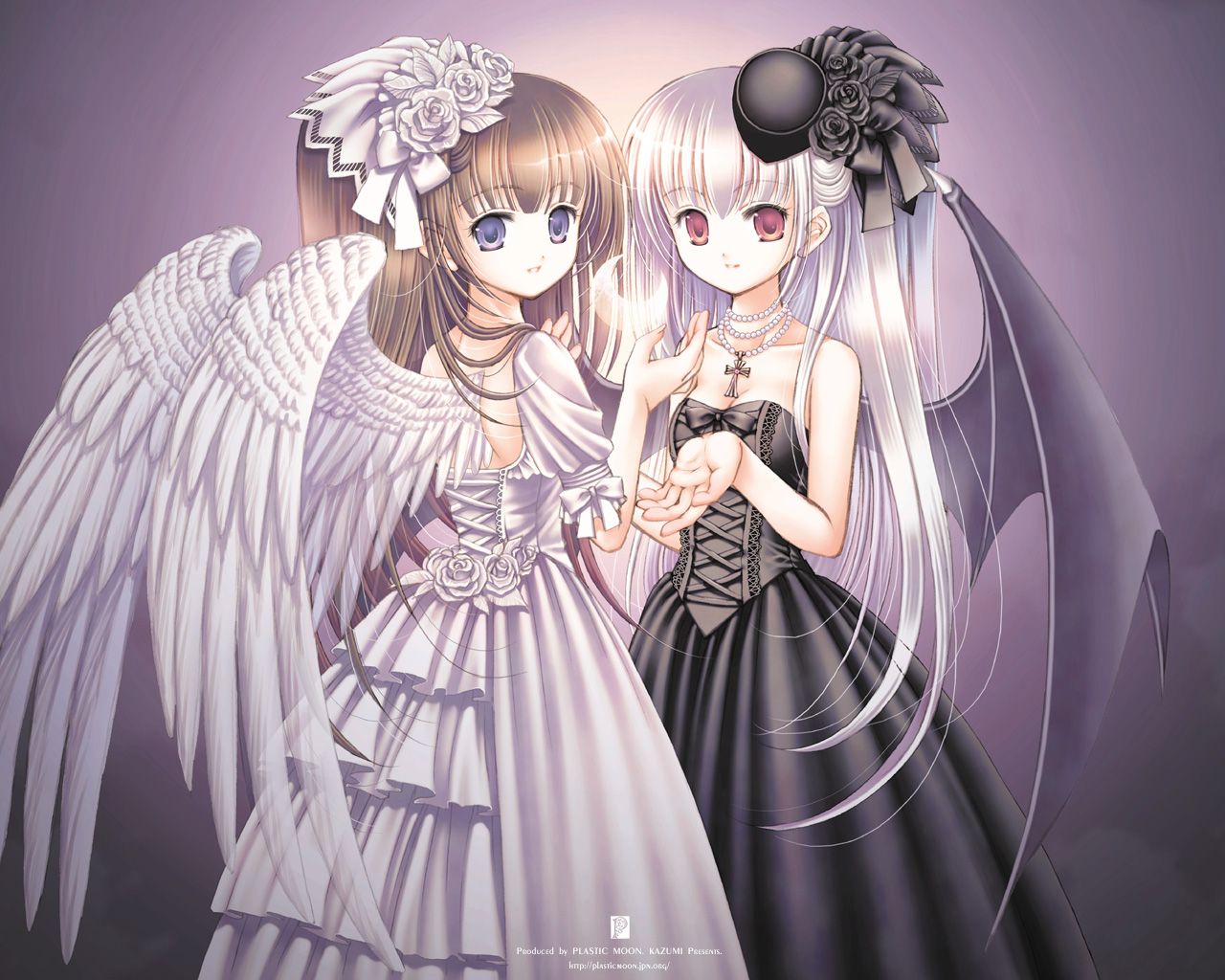 Anime Girl Angel 33 Background Wallpaper