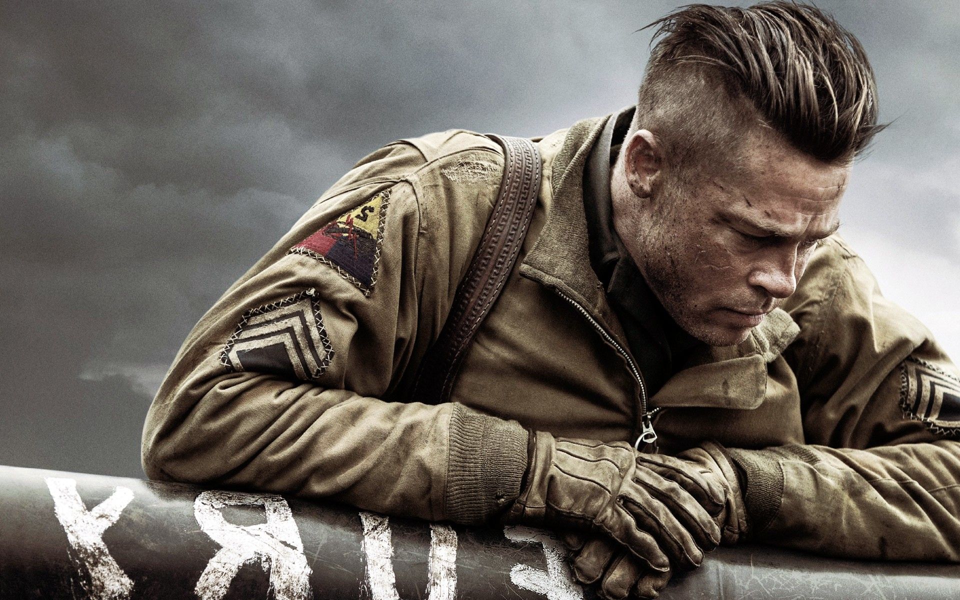 Brad Pitt In Fury Movie, HD Movies, 4k Wallpaper, Image