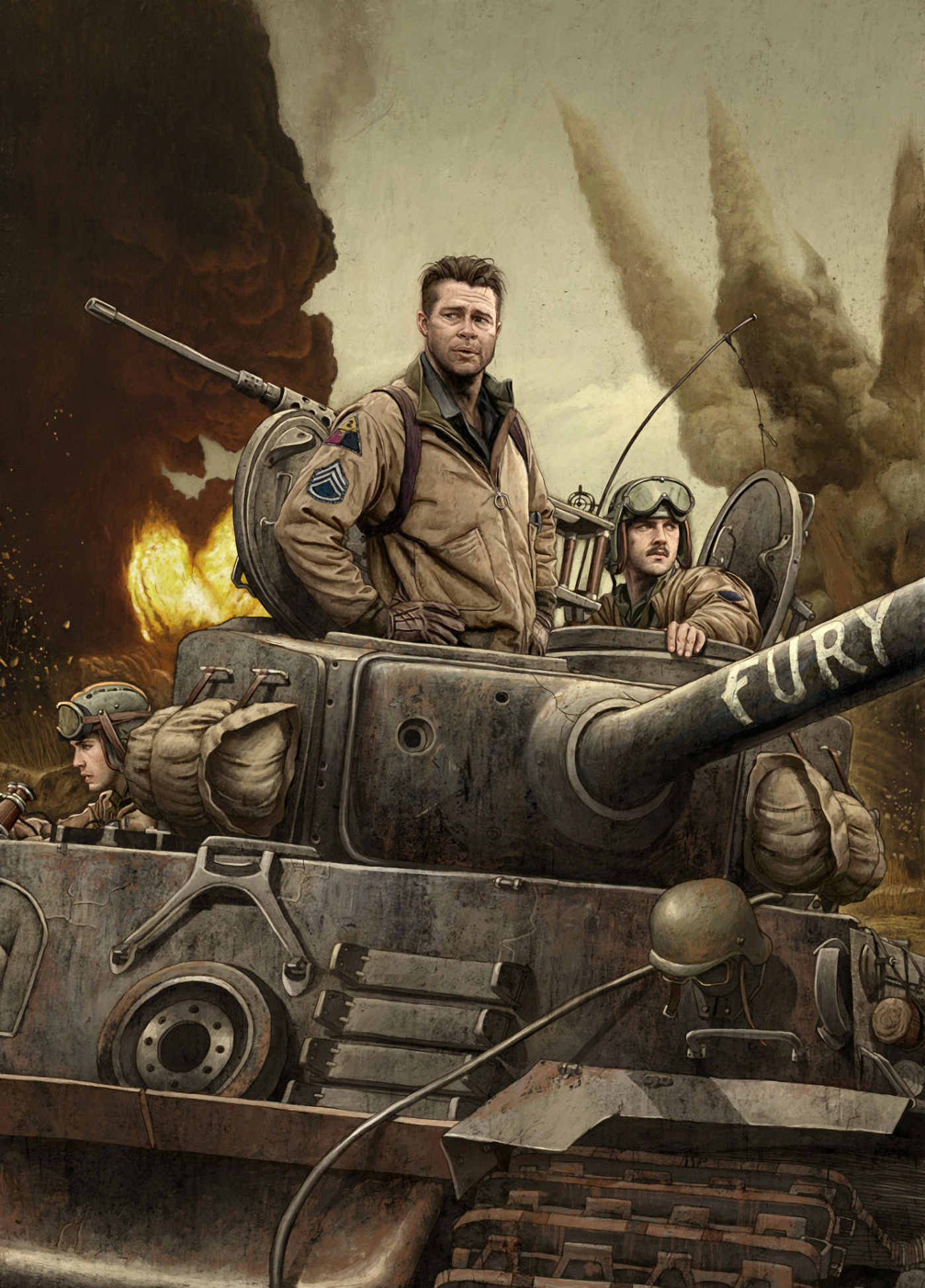 Fury (2014) HD Wallpaper From Gallsource.com (con imágenes