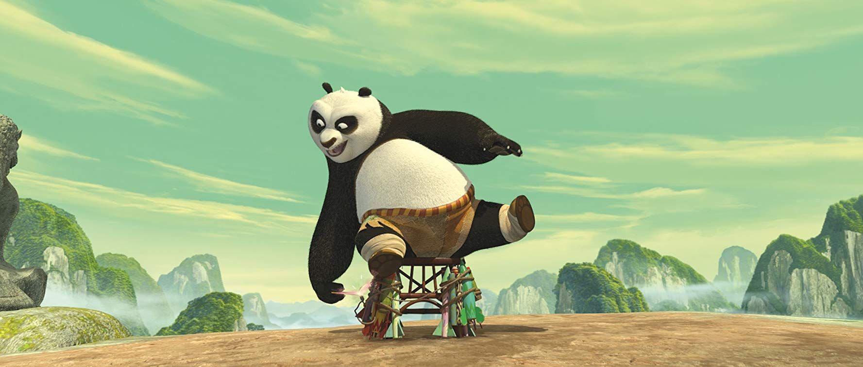 Jack Black in Kung Fu Panda (2008). Kung fu panda, Cartoon panda