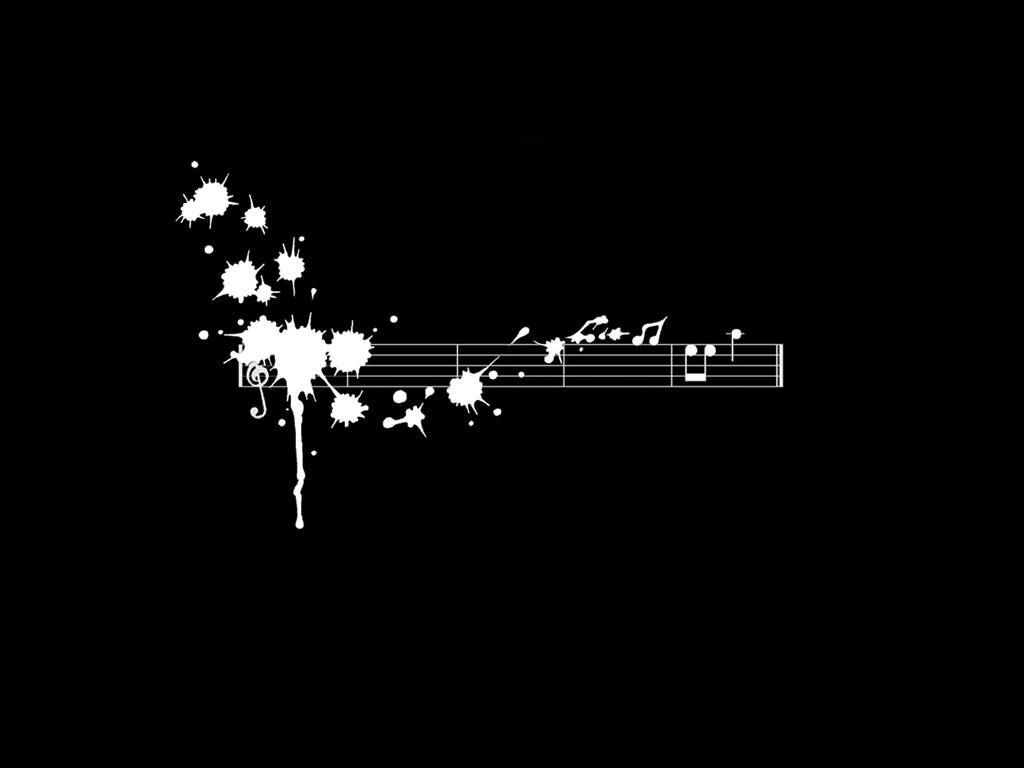 Black Wallpaper Music Logo