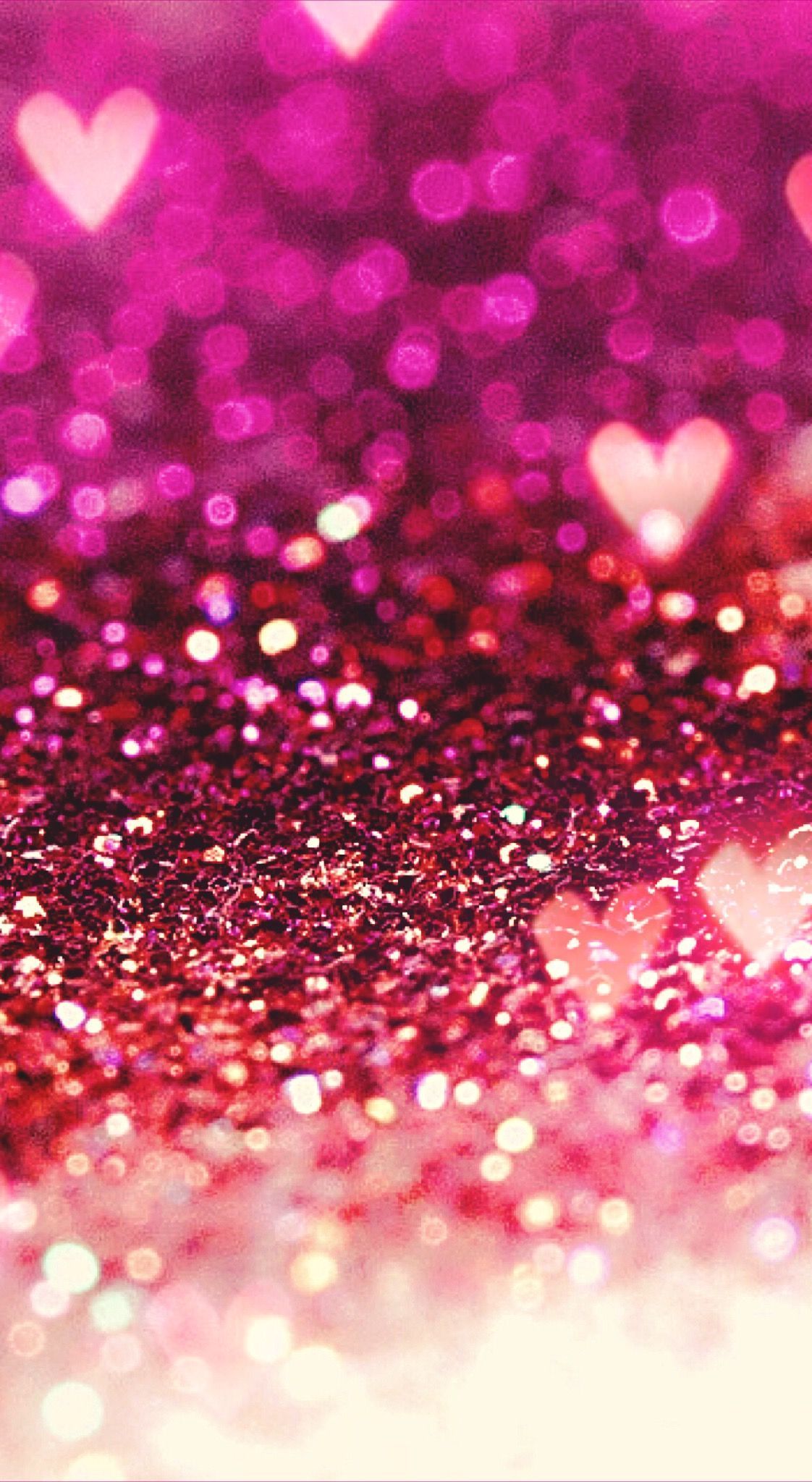 Glitter phone wallpaper heart pink  Iphone wallpaper Heart iphone  wallpaper Heart wallpaper