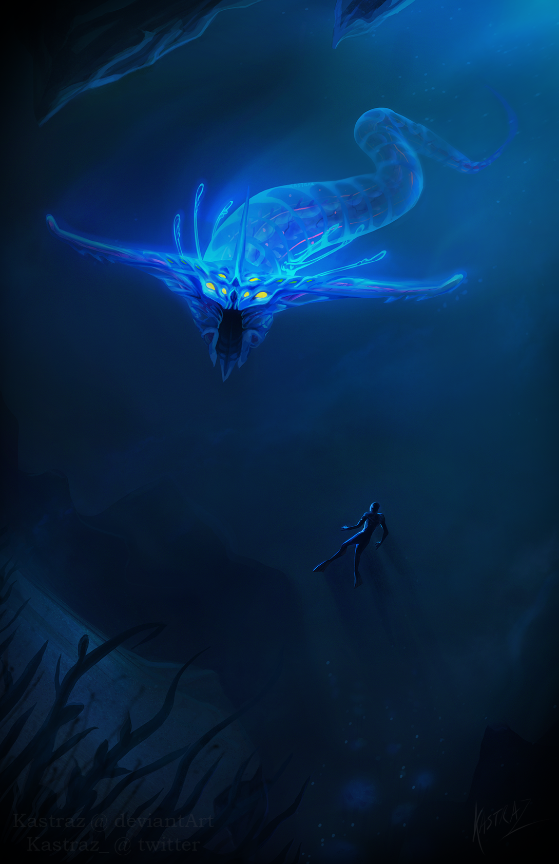 Ghost Leviathan By U Kastraz (avec Image). Créatures Mythiques, Créatures Imaginaires, Créature Fantastique
