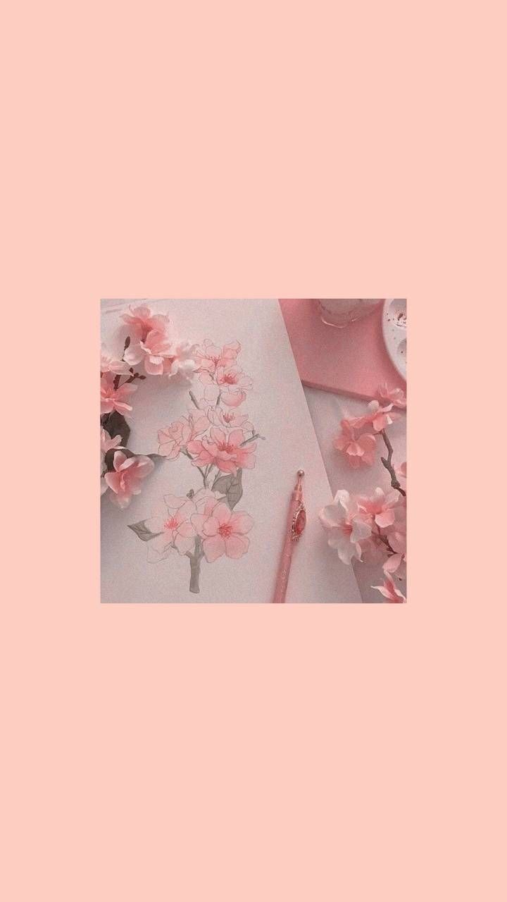 pink aesthetic wallpapers by orangezhen