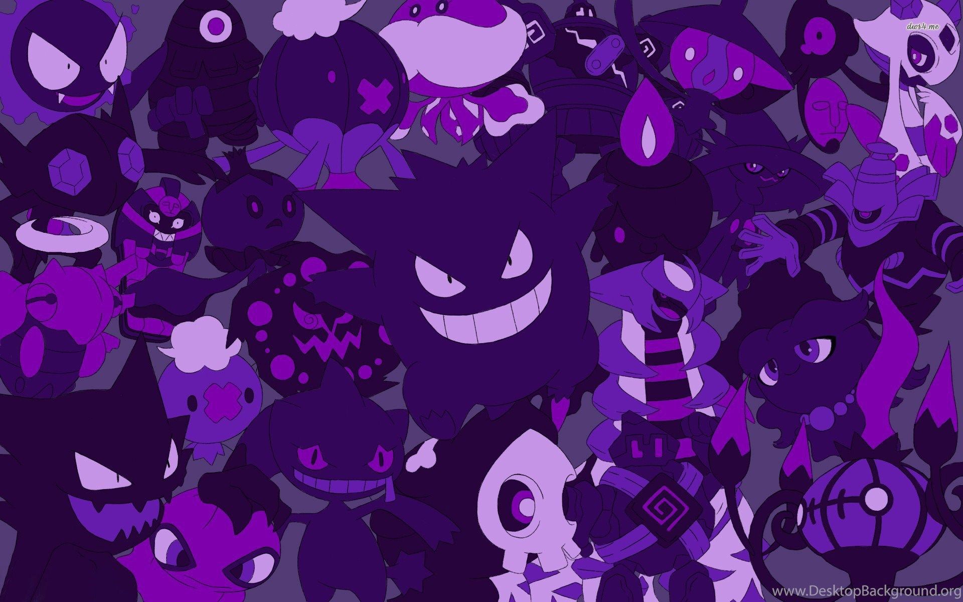 Purple Pokemon Wallpaper Anime Wallpaper Desktop Background