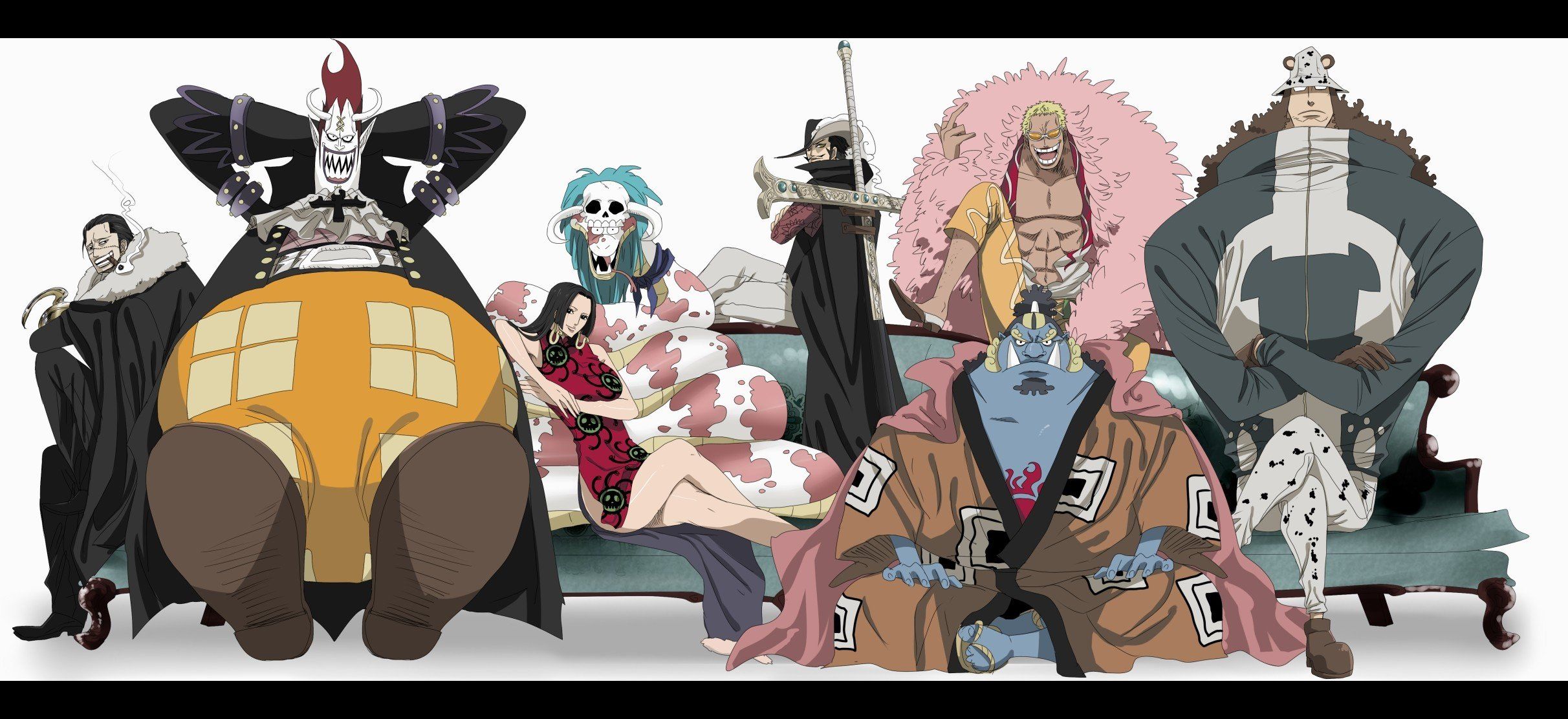 One Piece, Shichibukai, Dracule Mihawk, Crocodile (character), Boa