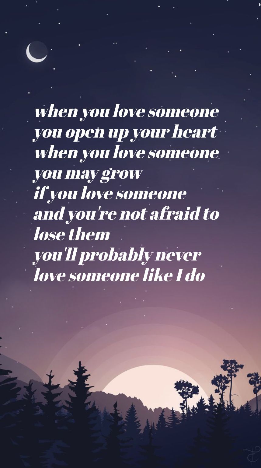 love someone- lukas graham <3 song lyric. Love song quotes, Loving someone quotes, When you love somebody
