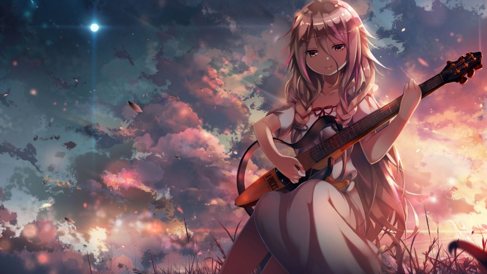 vocaloid, ia, guitar 1080P Laptop Full HD Wallpaper, HD