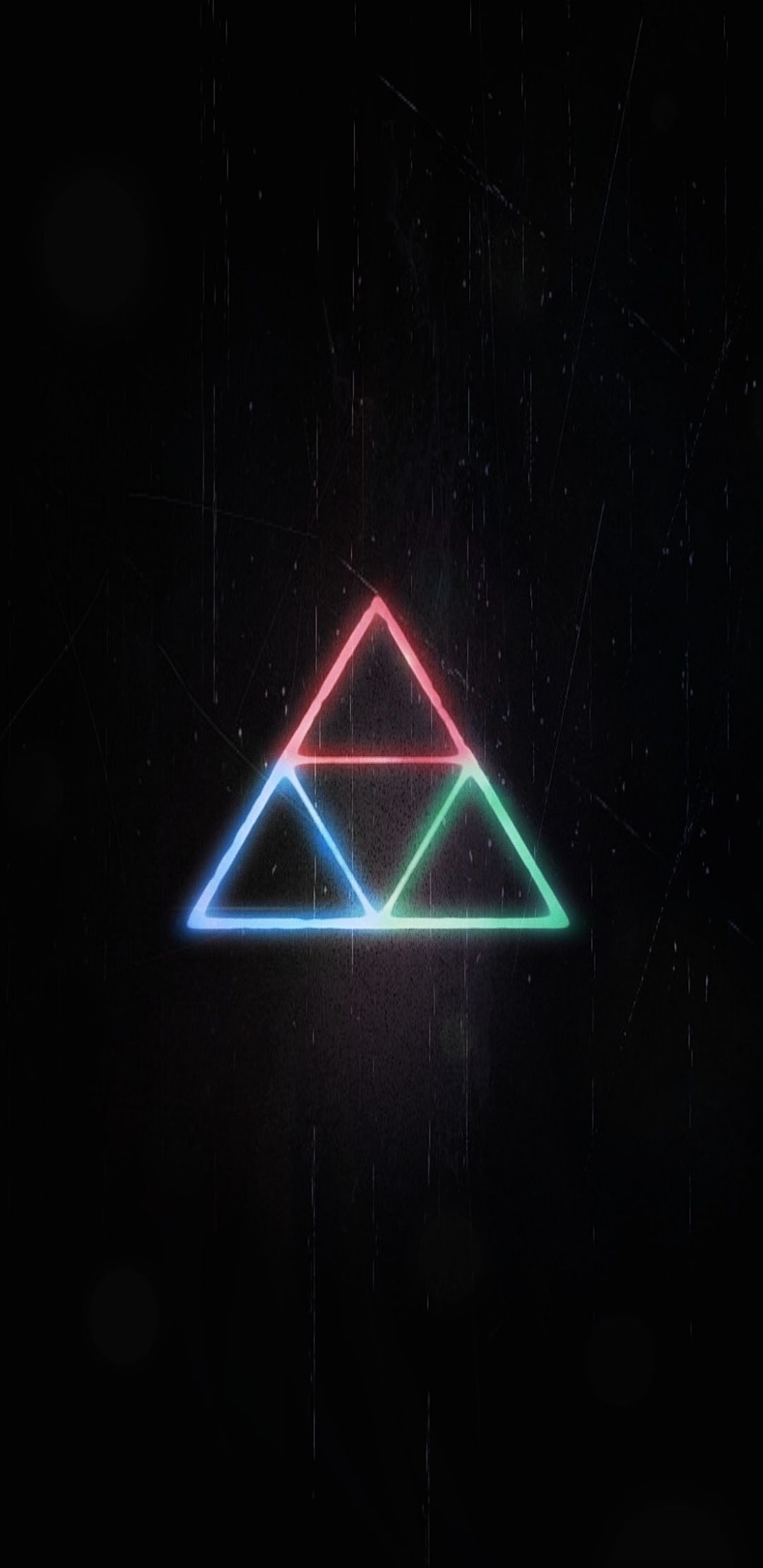 OC Just Made This Gritty Looking Triforce Wallpaper For Mobile