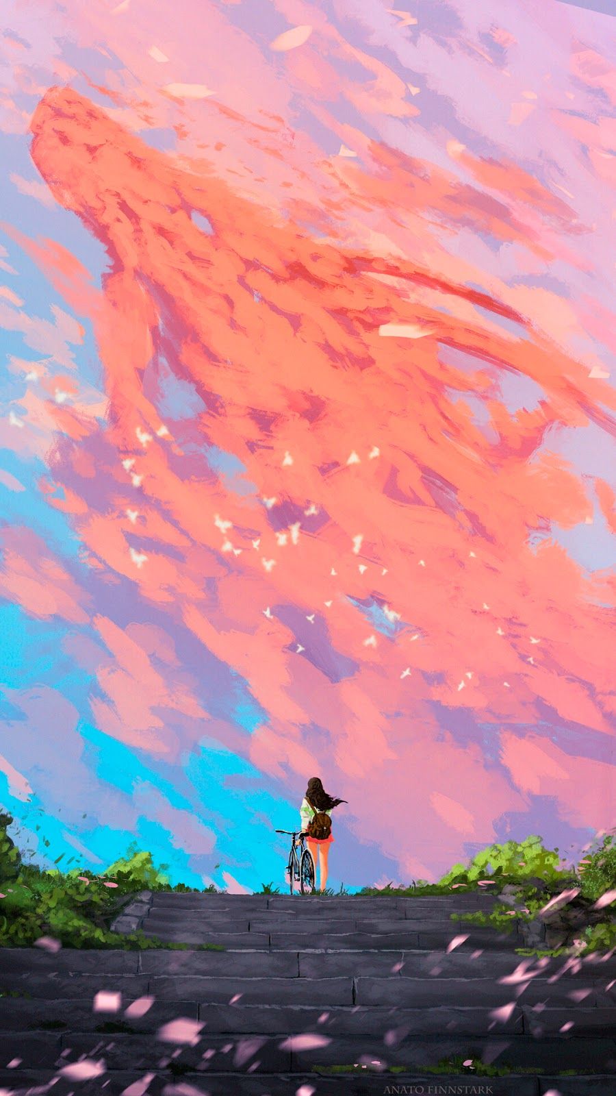 Anime background wallpaper for phone