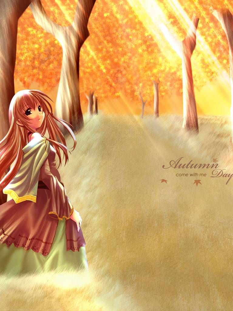 Free download Autumn Leaves Orange Background Paint Albums Anime