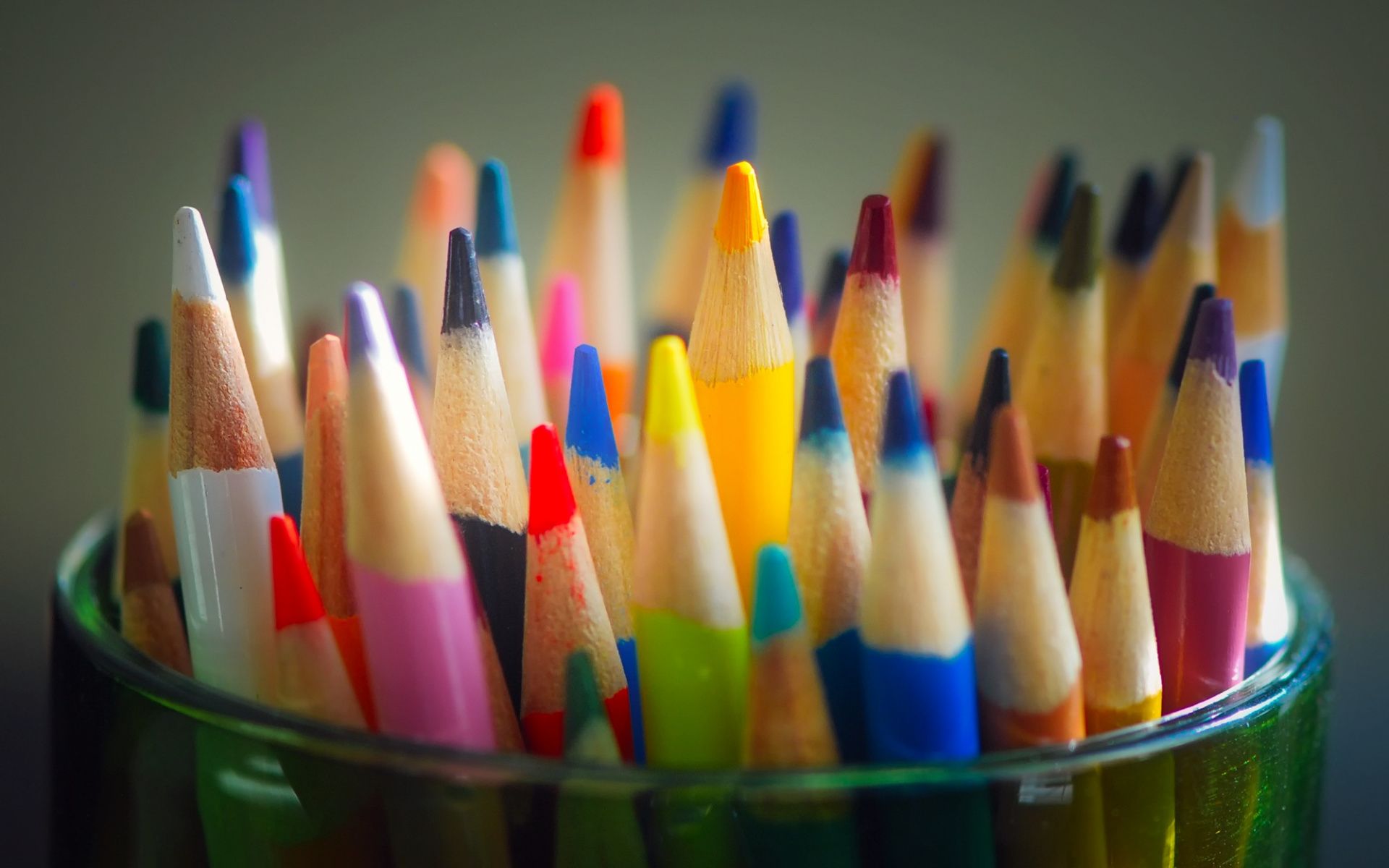 Desktop Wallpaper Pencils, Colored, Stationary, HD Image, Picture