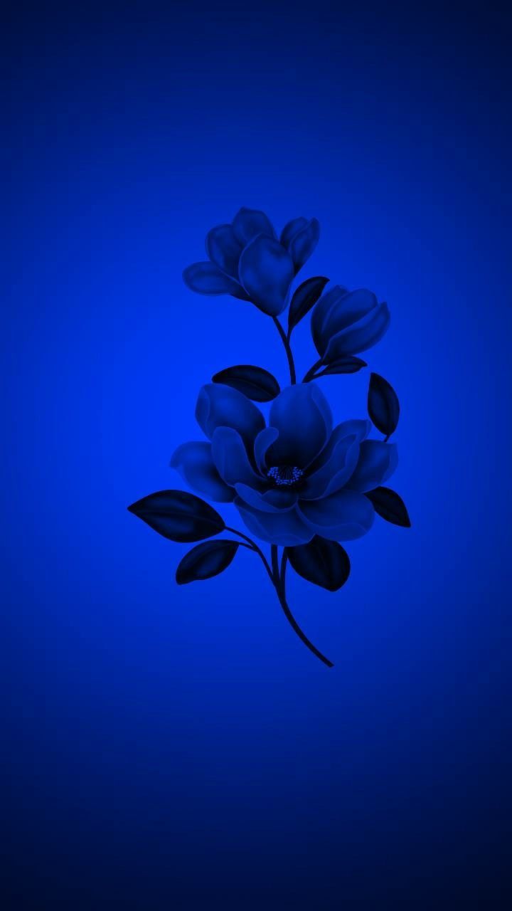 Dark Blue Flower Aesthetic Wallpapers - Wallpaper Cave