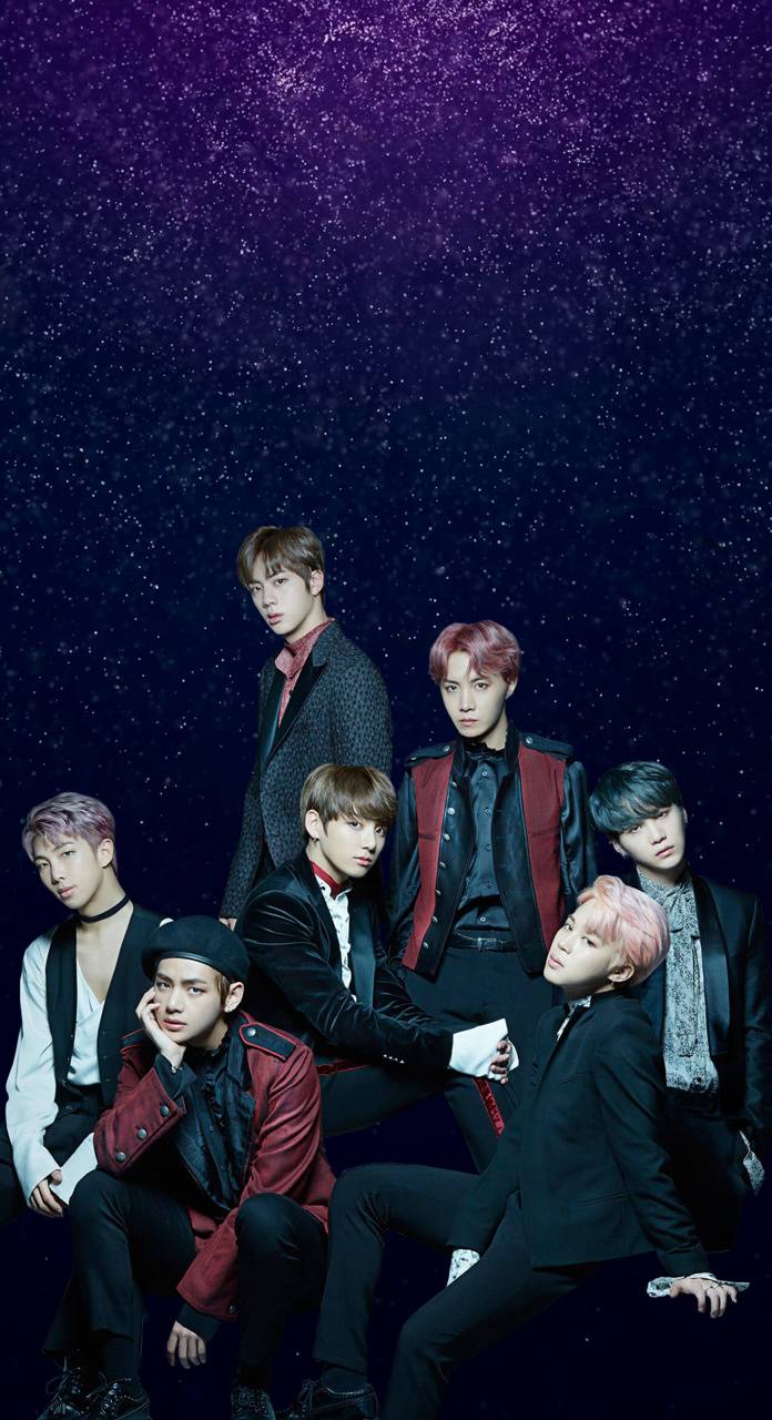 BTS Purple Stars wallpaper