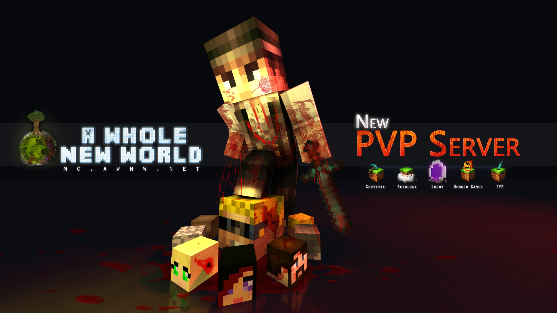 Minecraft PvP Desktop Background