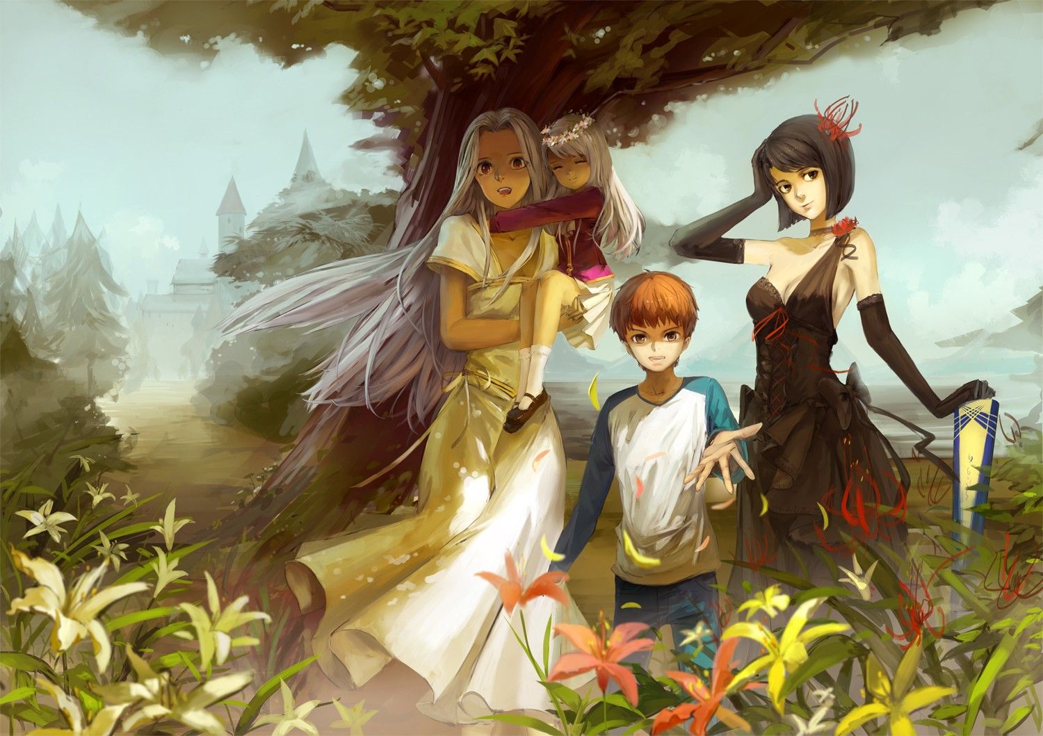 Emiya Shirou, anime, Irisviel von Einzbern, Illyasviel von