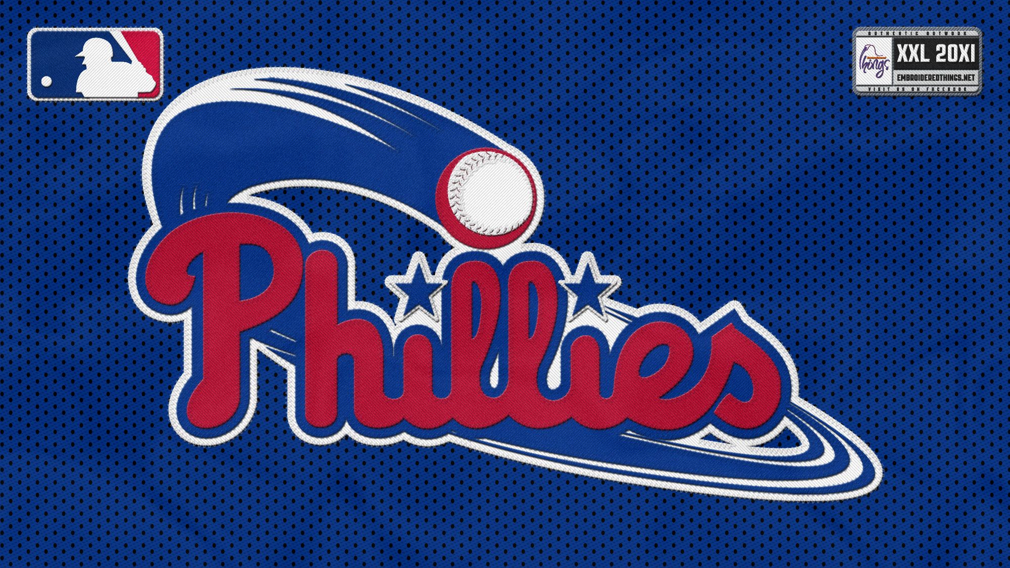 MLB Philadelphia Phillies Logo Blue wallpaper HD. Free desktop