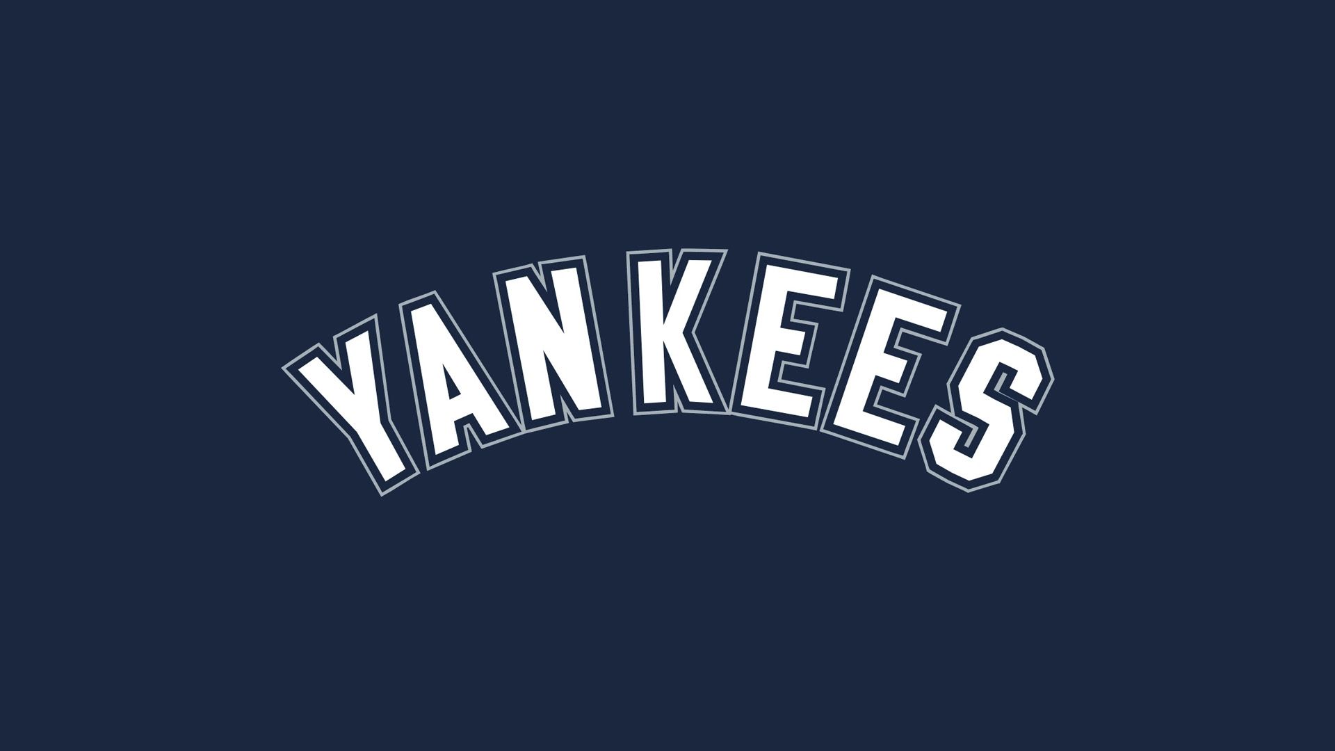 MLB New York Yankees Logo Navy Background 1920x1080 HD MLB