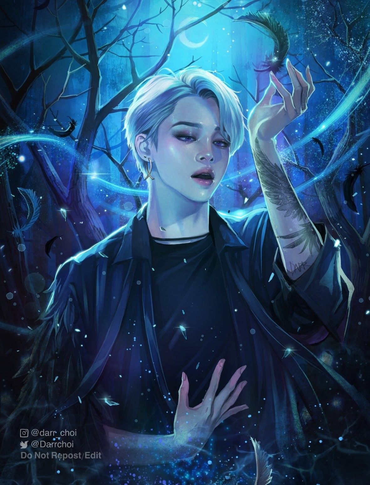 Bts Jimin Drawing Wallpapers Wallpaper Cave