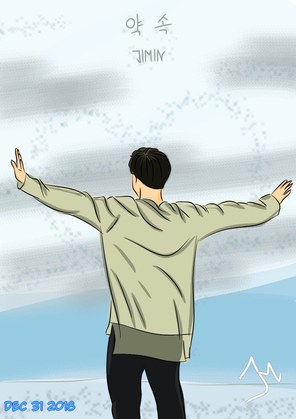 BTS JIMIN PROMISE fanart by:jimonn Follow my instagram
