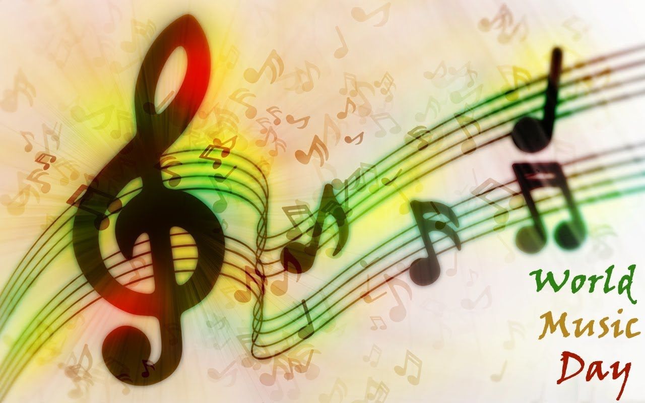Free download World Music Day and Music Notes Wallpaper 1280x800