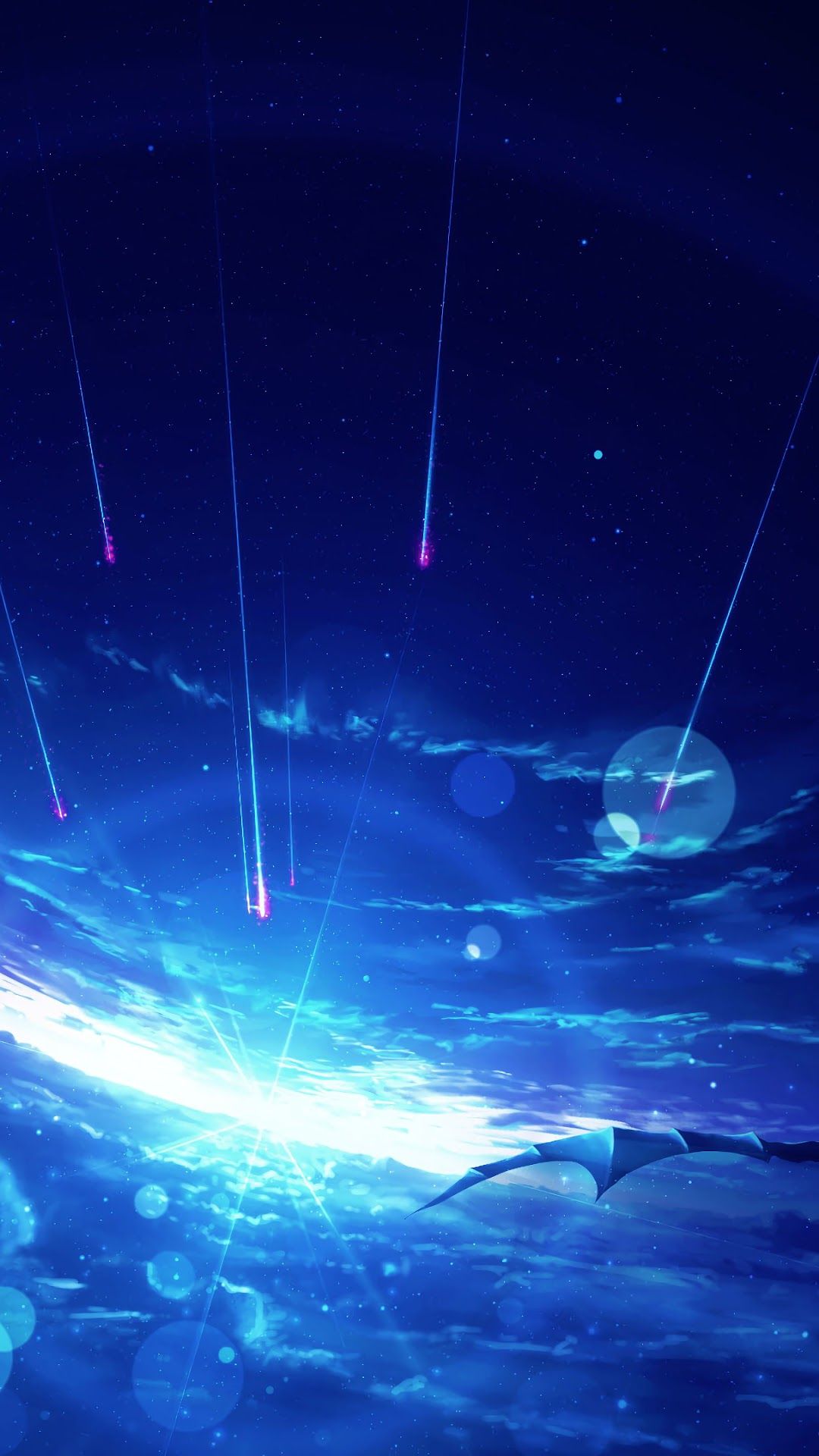 Fantasy, Flying Dragon, Sunrise, Sky, Clouds, Anime, 4K