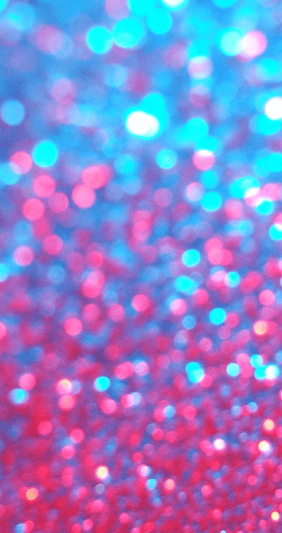Hot pink turquoise aqua bokeh confetti dots spots iphone wallpaper