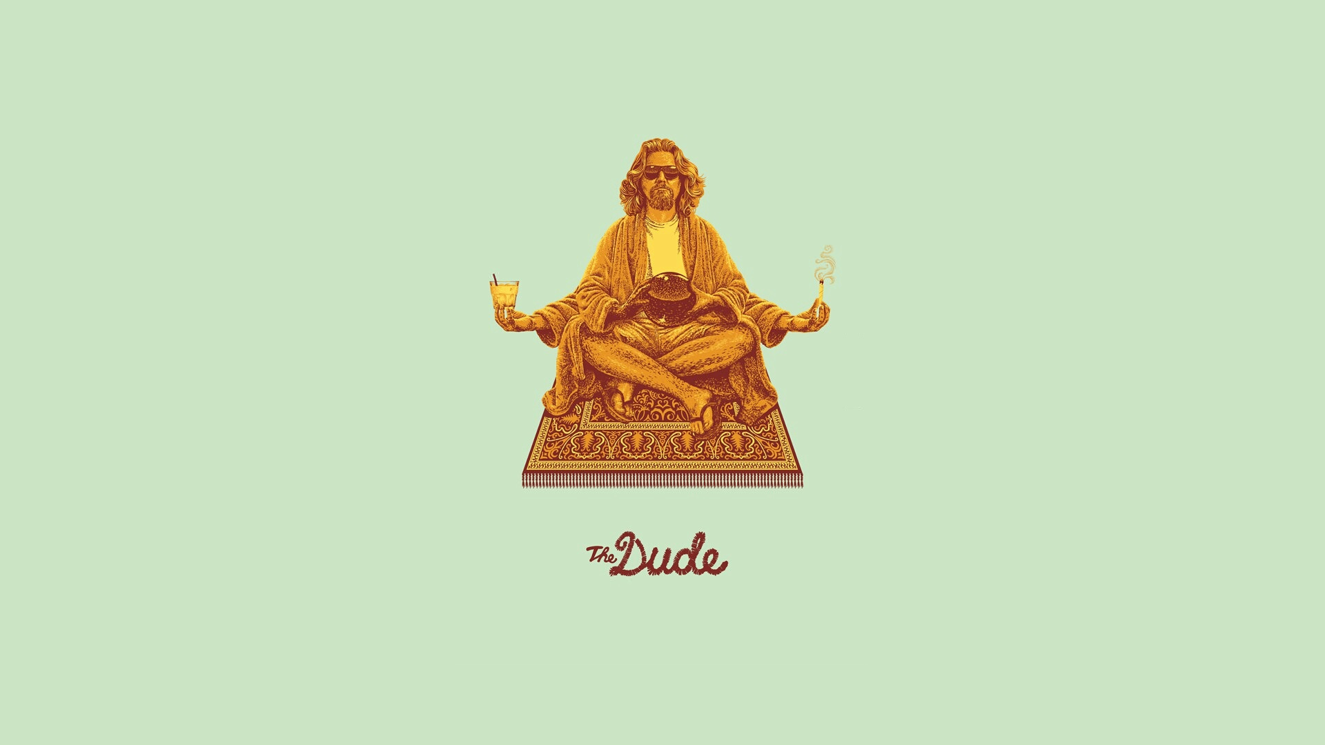 Free download The Dude wallpaper Big Lebowski The Dude meditating