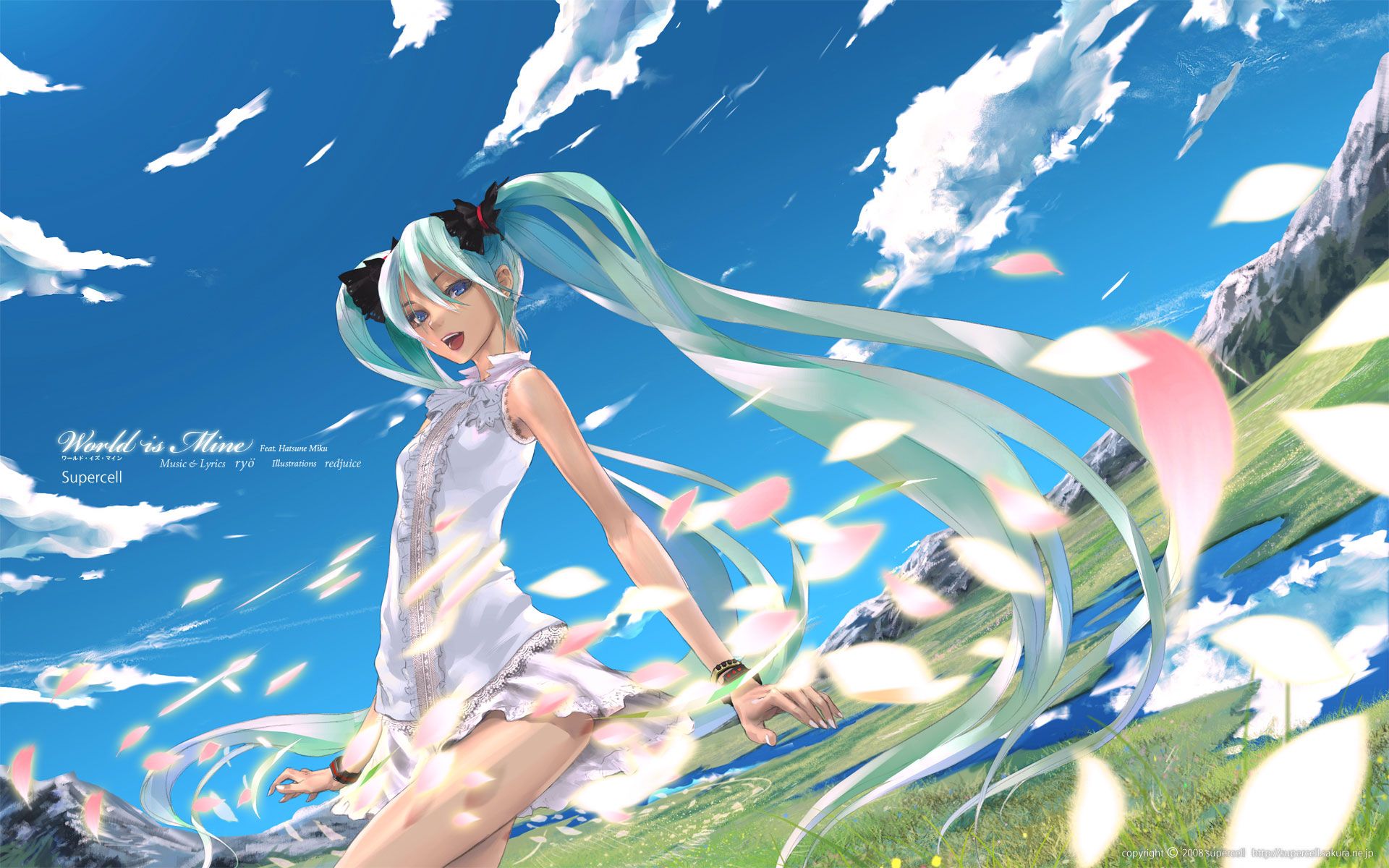Clear Blue Sky Anime Wallpaper « Wallpaperz.CO