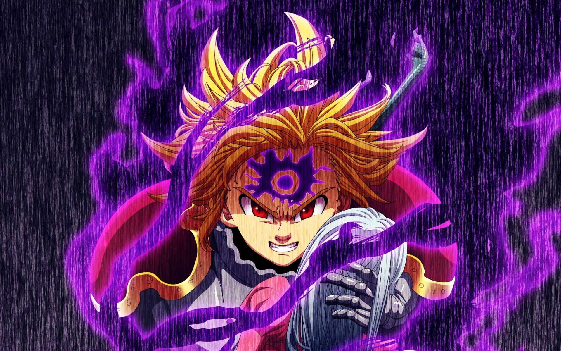 Download wallpaper Meliodas, creative, manga, The Seven Deadly