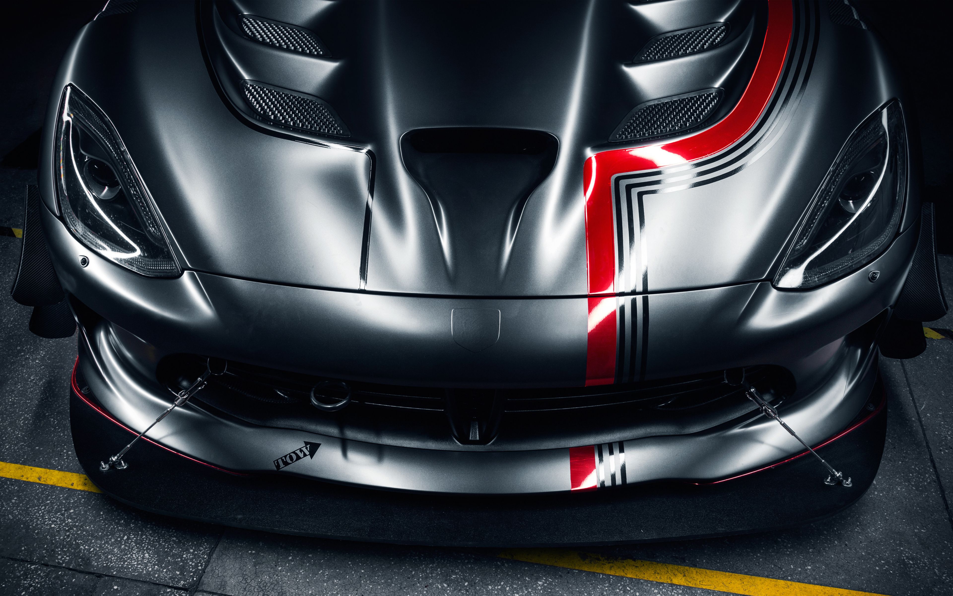 Download Dodge viper ACR, front, bonnet, muscle car wallpaper