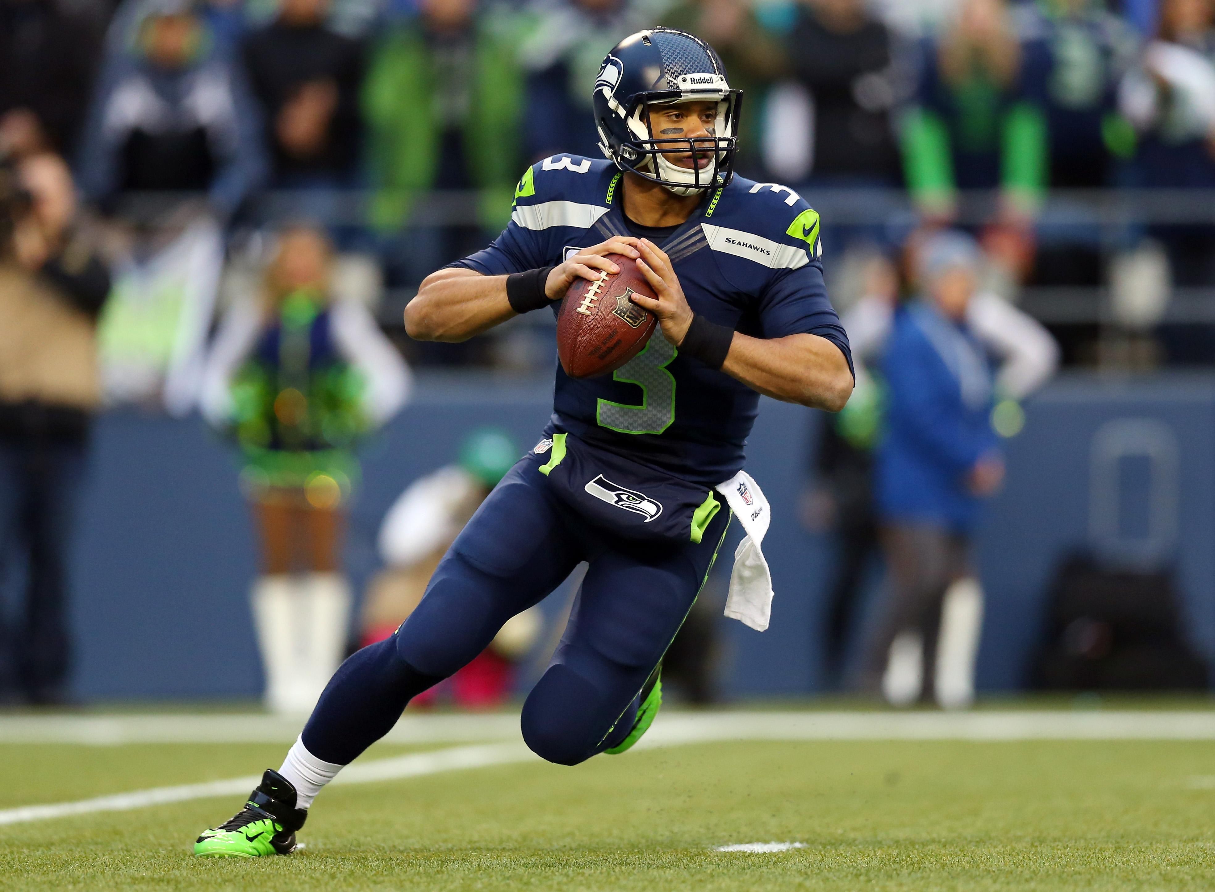 wallpaper russell wilson, seattle seahawks, defender HD