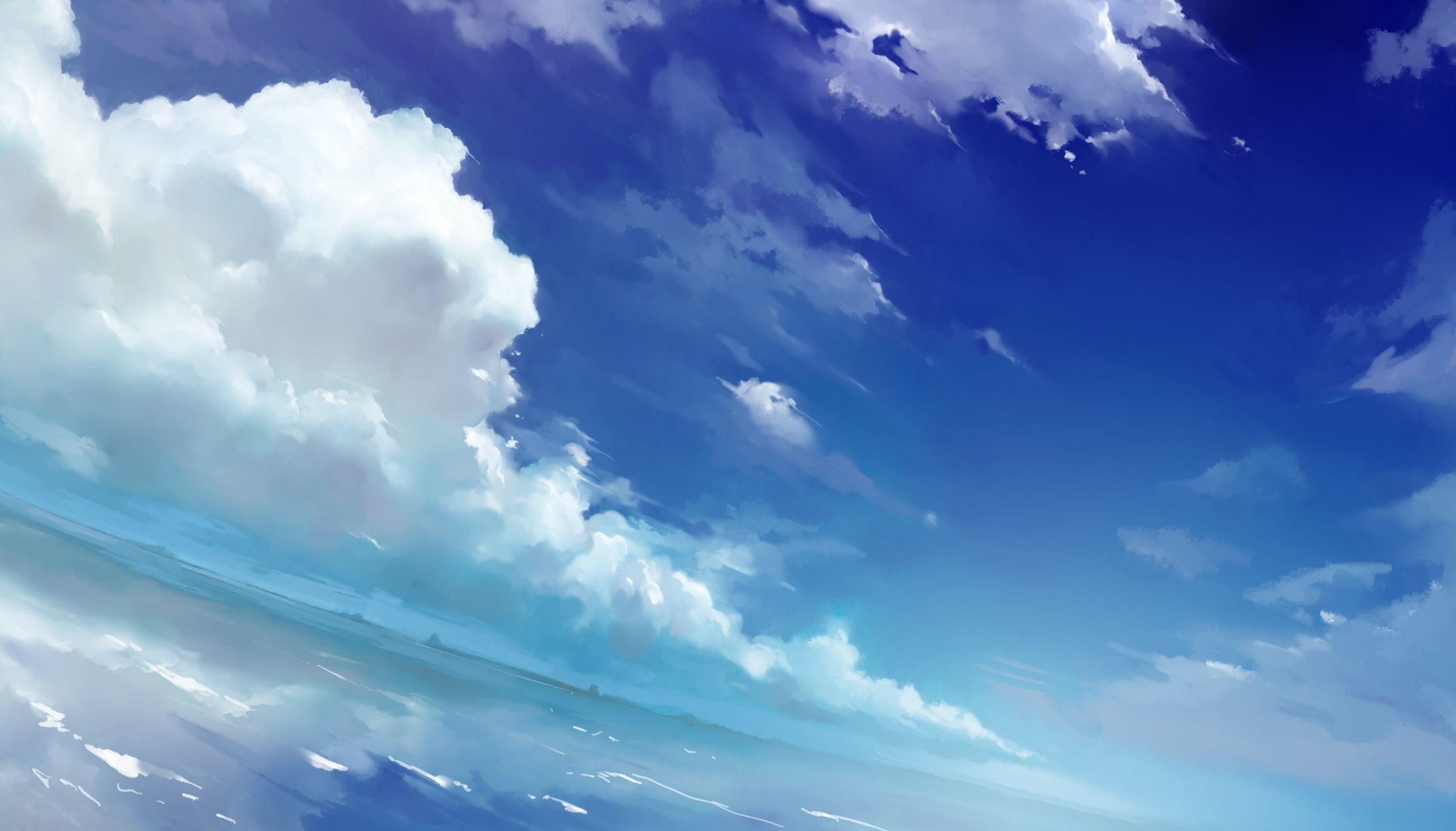Anime Sky Desktop Wallpaper Free Anime Sky Desktop