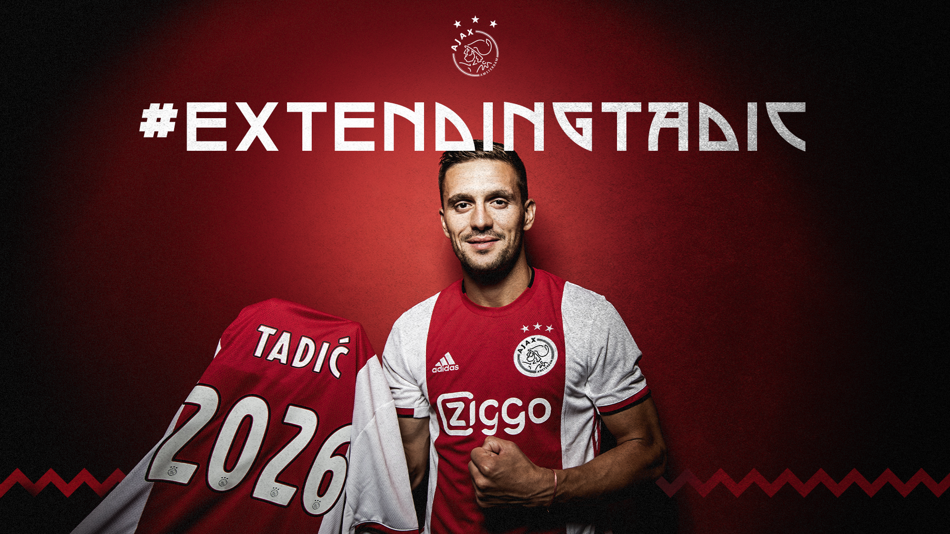 Ajax and Dusan Tadic extend contract