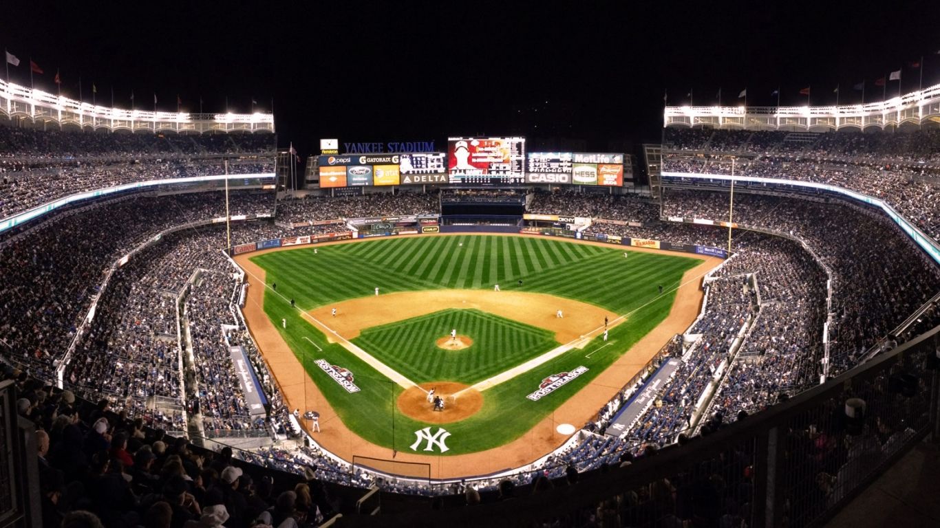 Download Yankee Stadium Field Logo Wallpaper