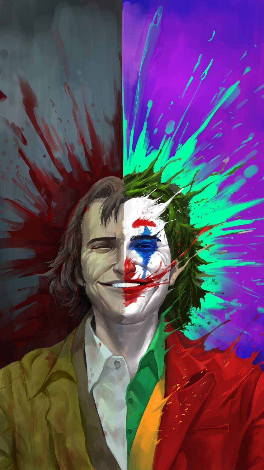 Arthur Fleck Vs Joker IPhone Wallpaper. Quadrinhos
