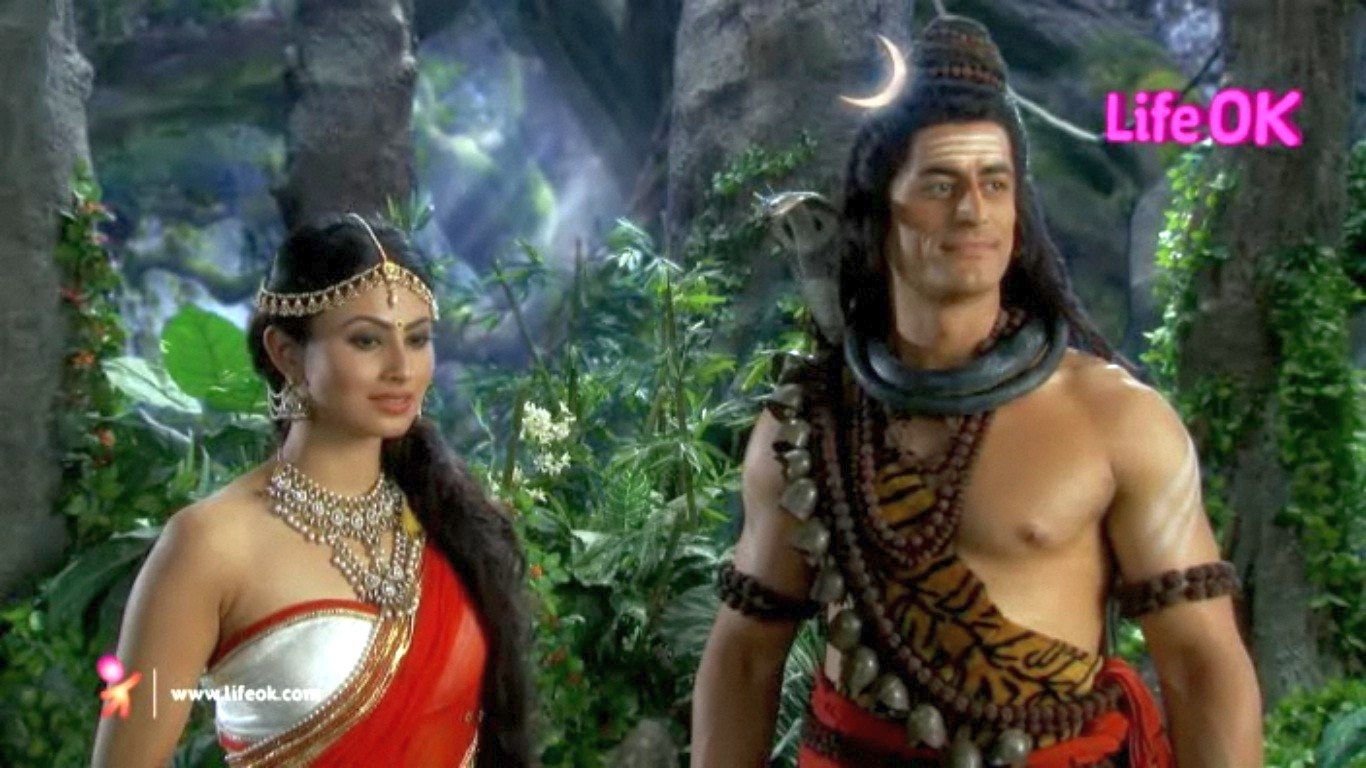 Mahadev And Parvati In Jungle (1366×768). Mahadev