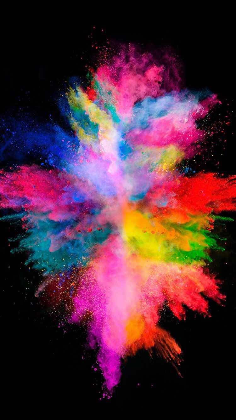 iPhone and Android Wallpaper: Color Explosion Wallpaper
