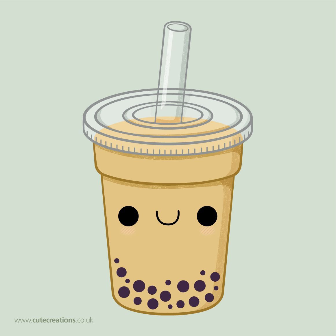 The cutest bubble tea. I actually am not a fan of the drink, but i