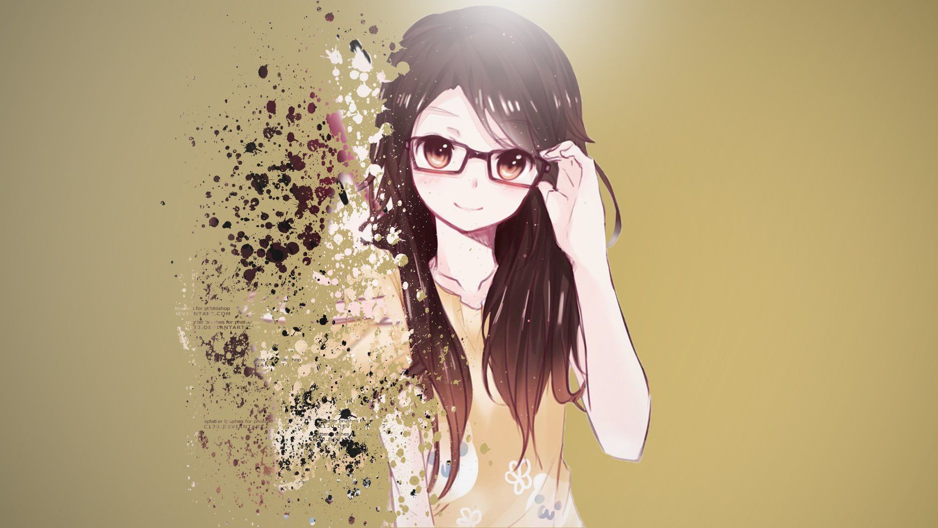 Anime Girl Glasses Wallpapers Wallpaper Cave