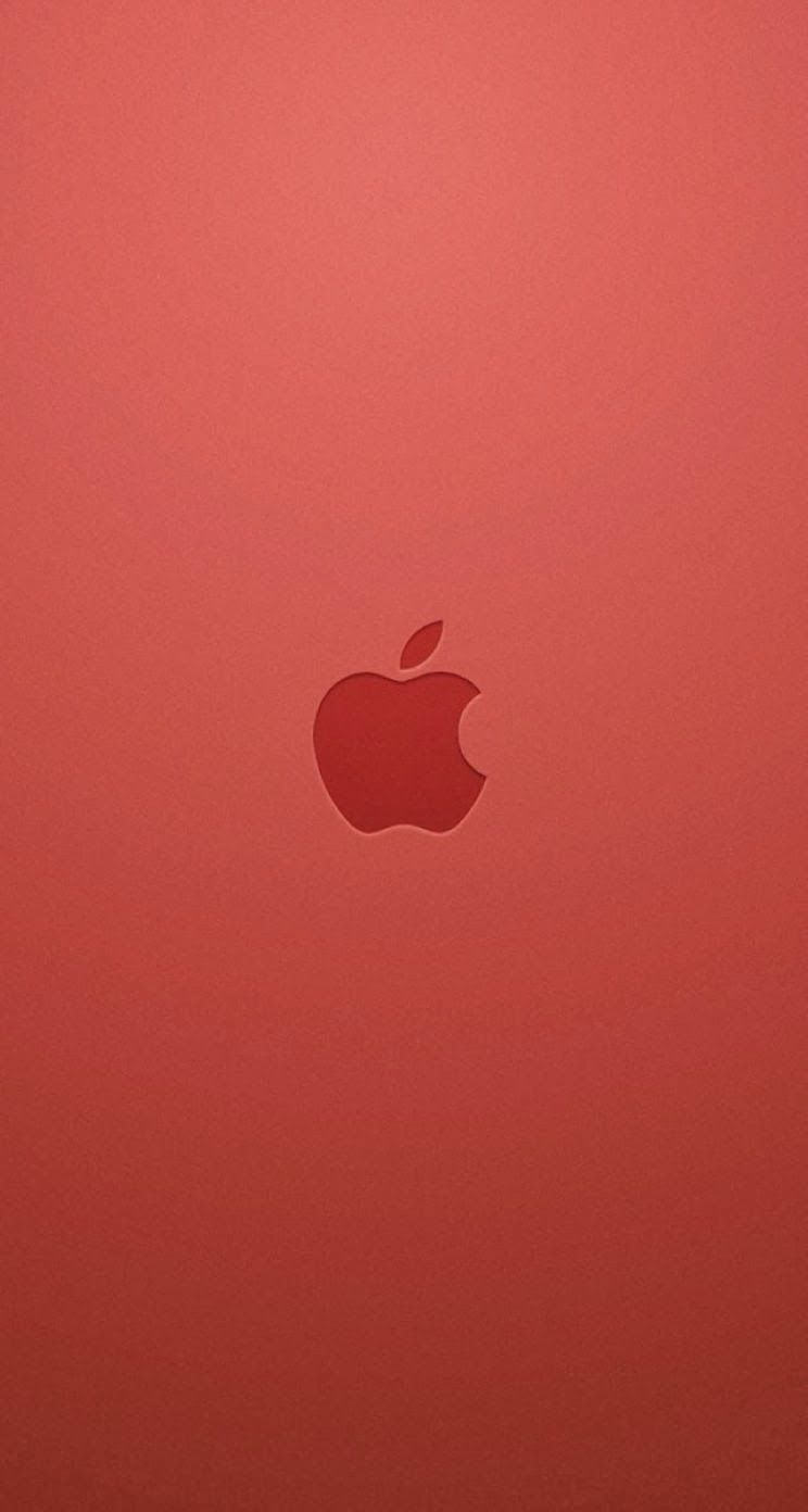 Free download iPhone 6 Wallpaper Red apple logo parallax 744x1392